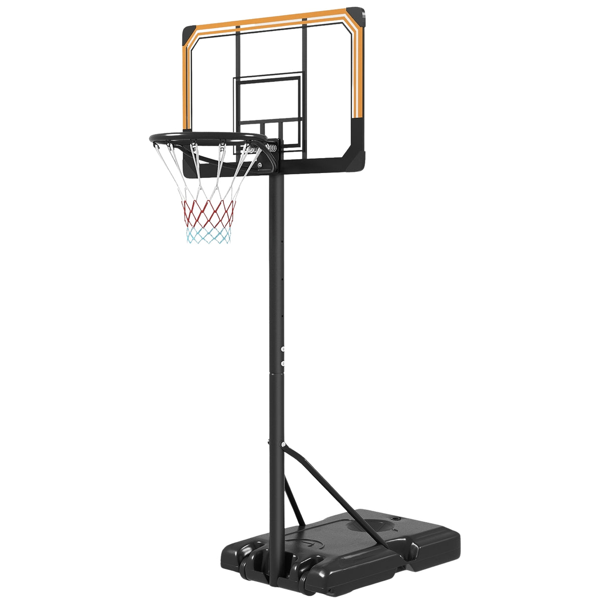 Verstelbare outdoor basketbalring met wielen – 182-213 cm