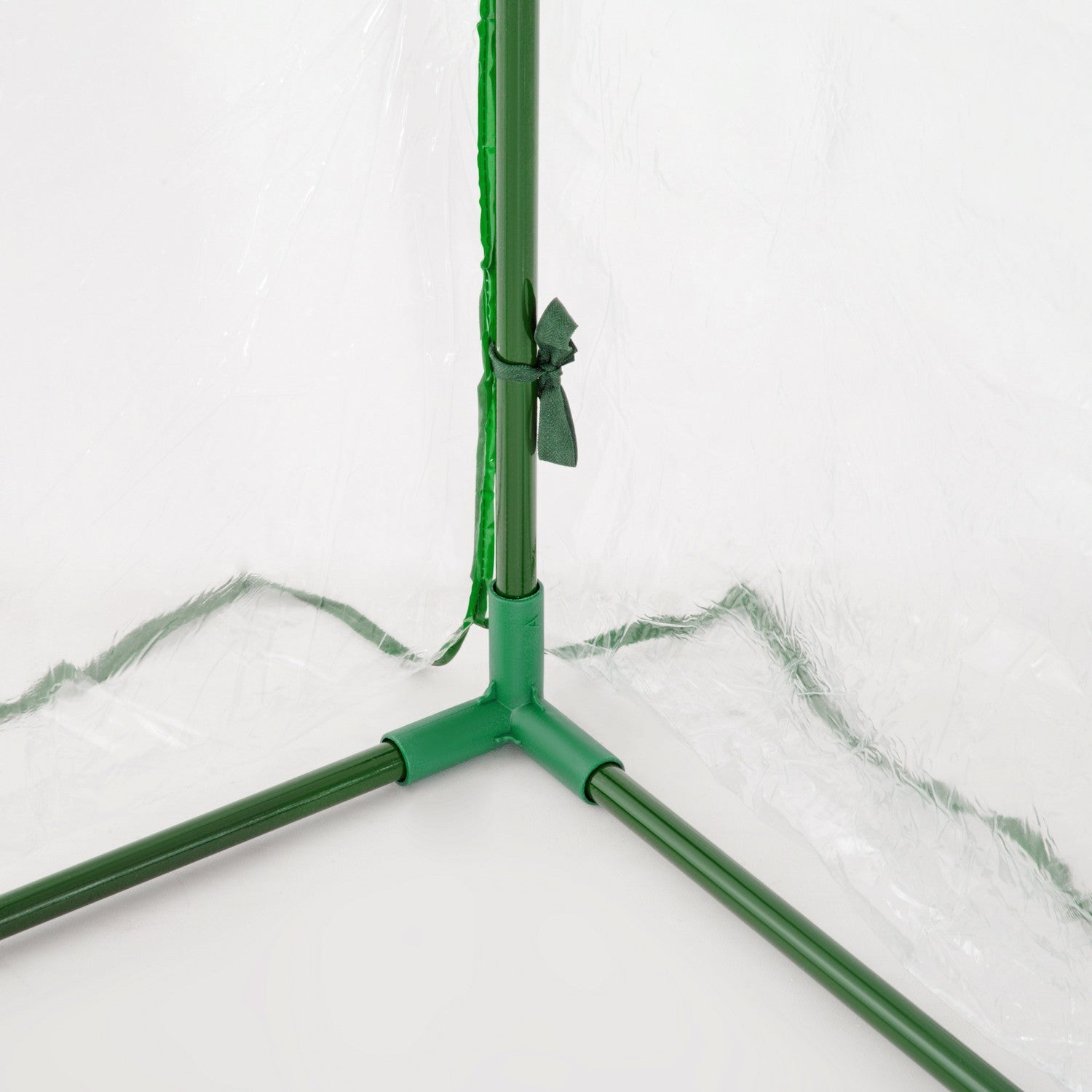 Frühbeet-Gewächshaus mit Tür, Stahl PVC, 200x100x80 cm