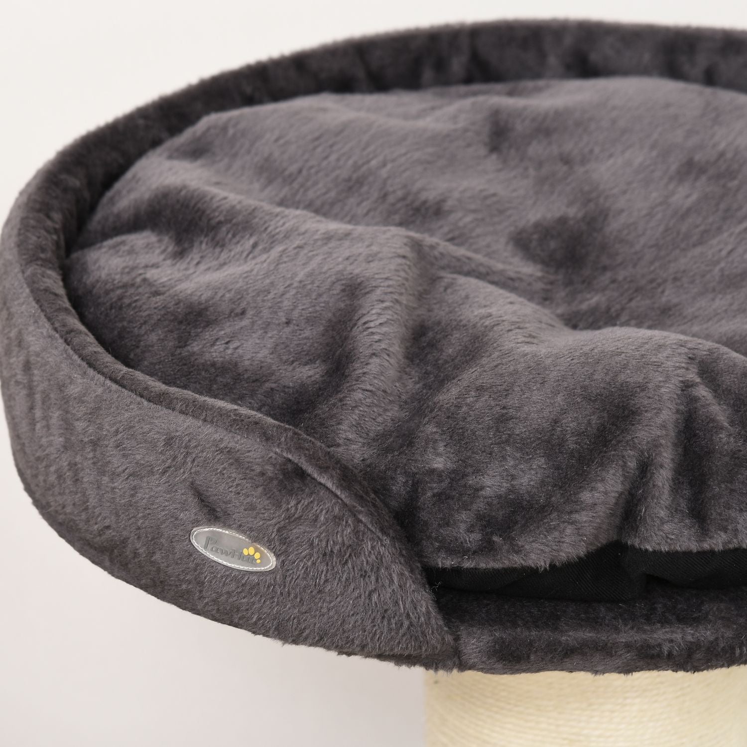 Krabhout met bed en sisal, 78 cm, grijs