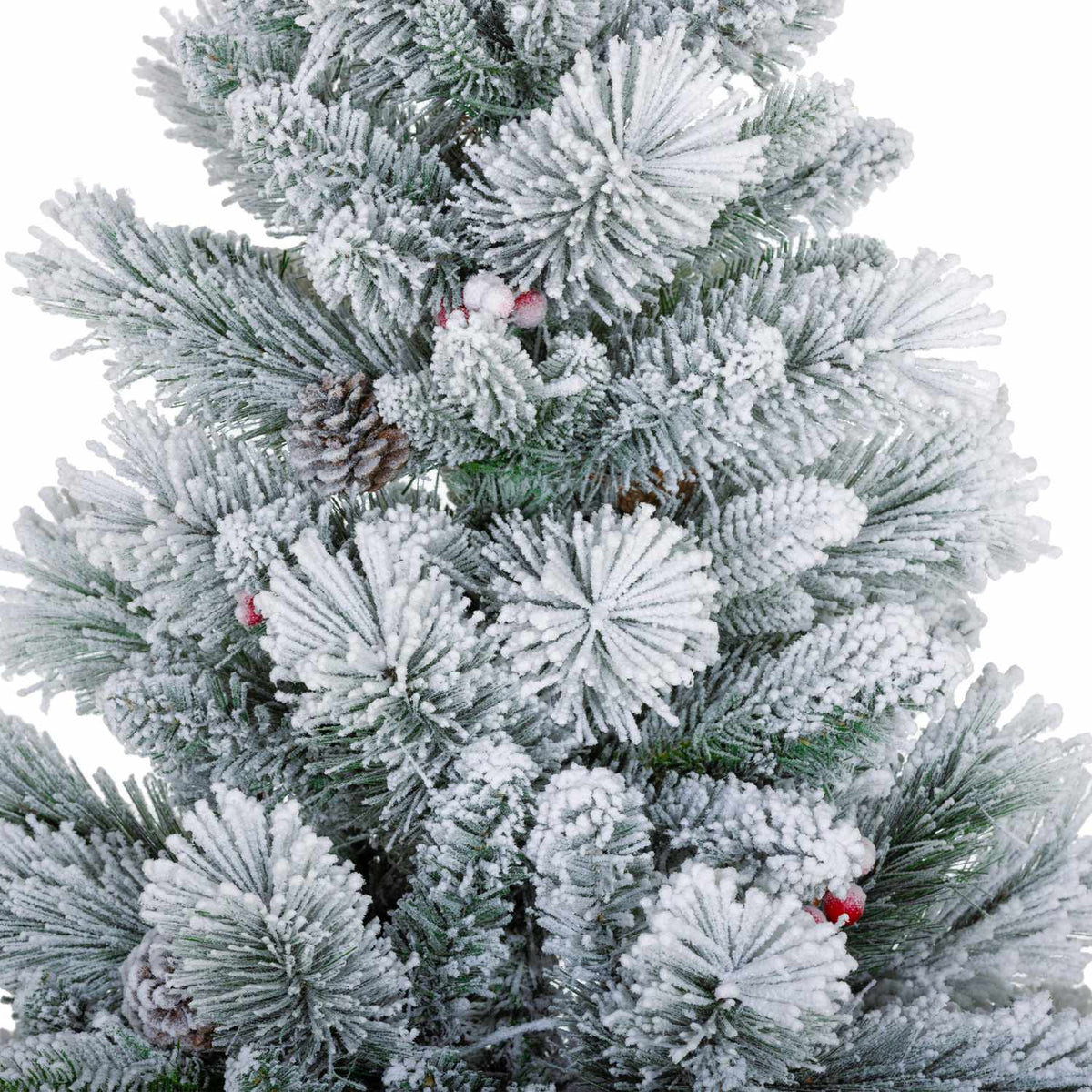 Kunstkerstbomen, 90 cm, 100 LED-lampjes, set van 2