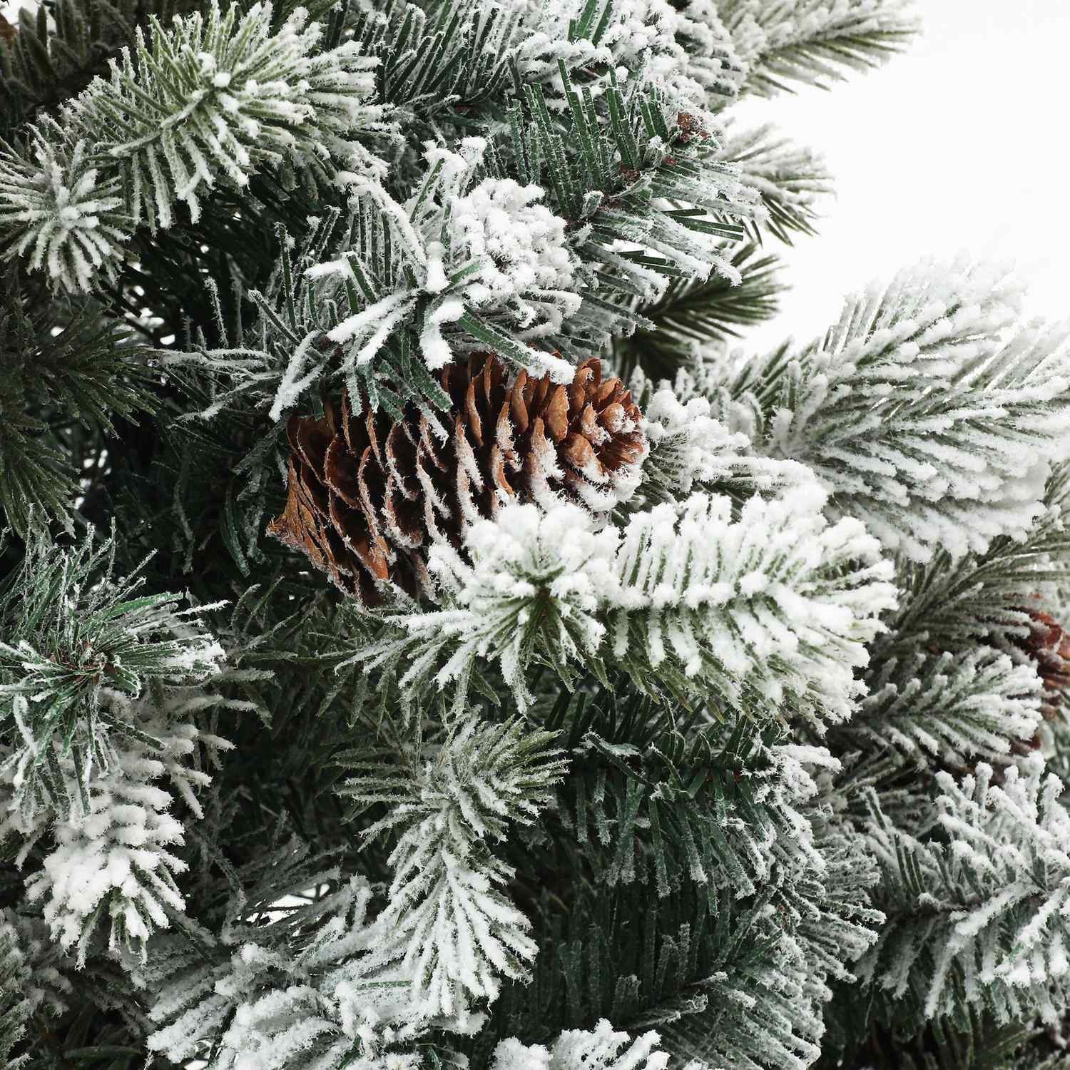 Kunstkerstboom, 100cm, besneeuwd, vlamvertragend