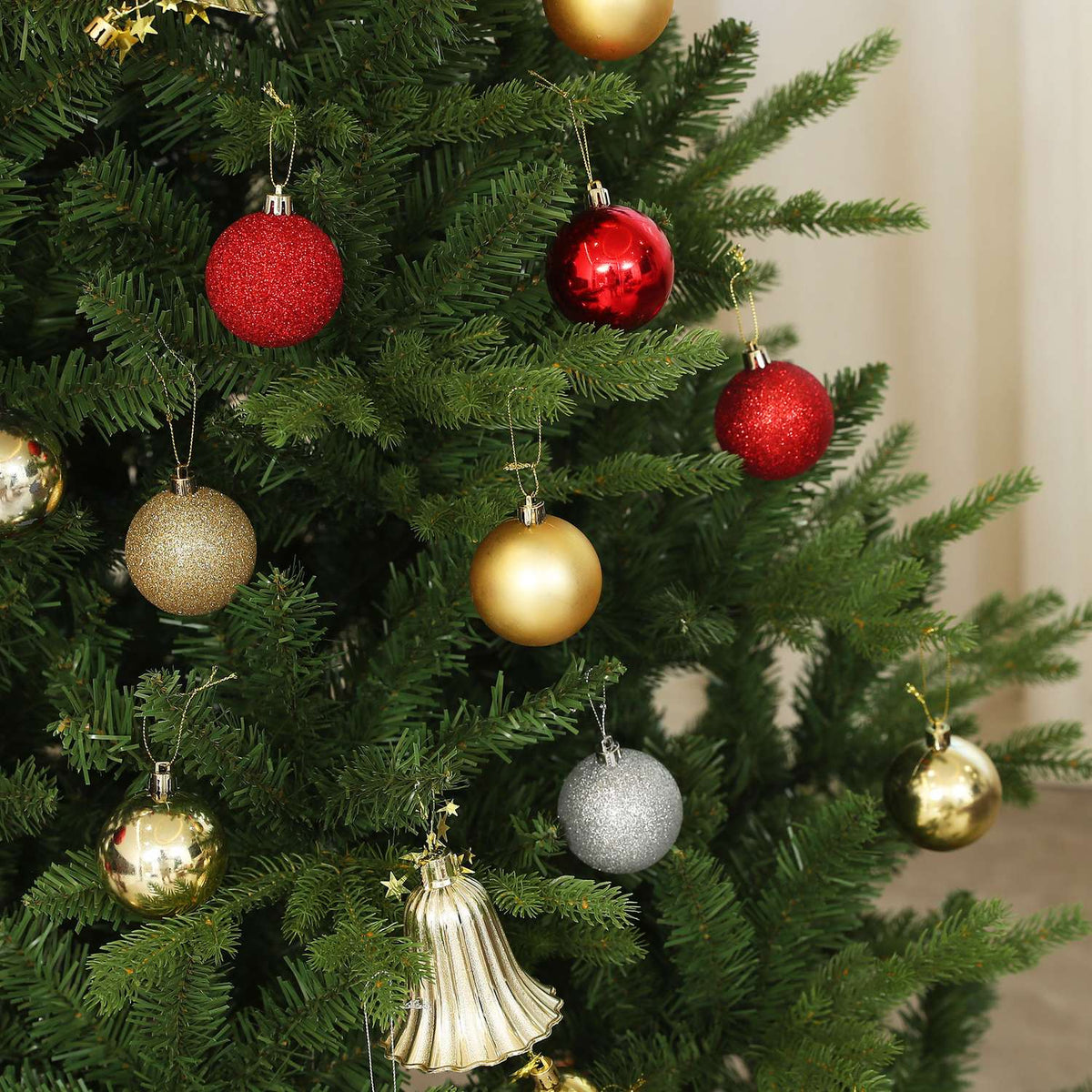 Kunstkerstboom, 180 cm hoog, binnengroen, eenvoudig te installeren