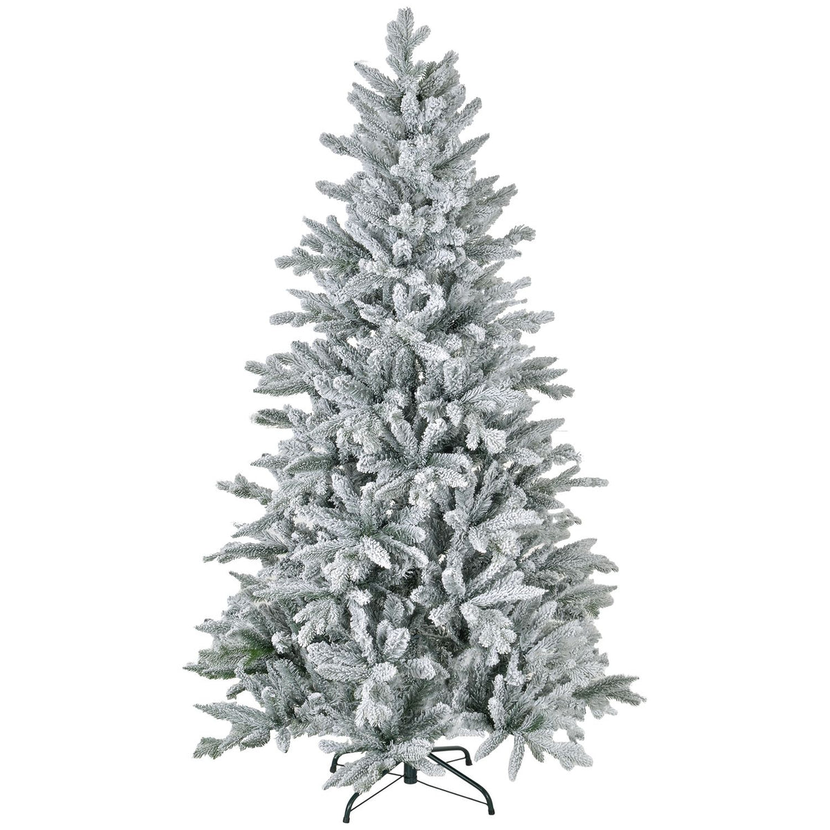 Kunstkerstboom, 180 cm, besneeuwde takken, metalen standaard