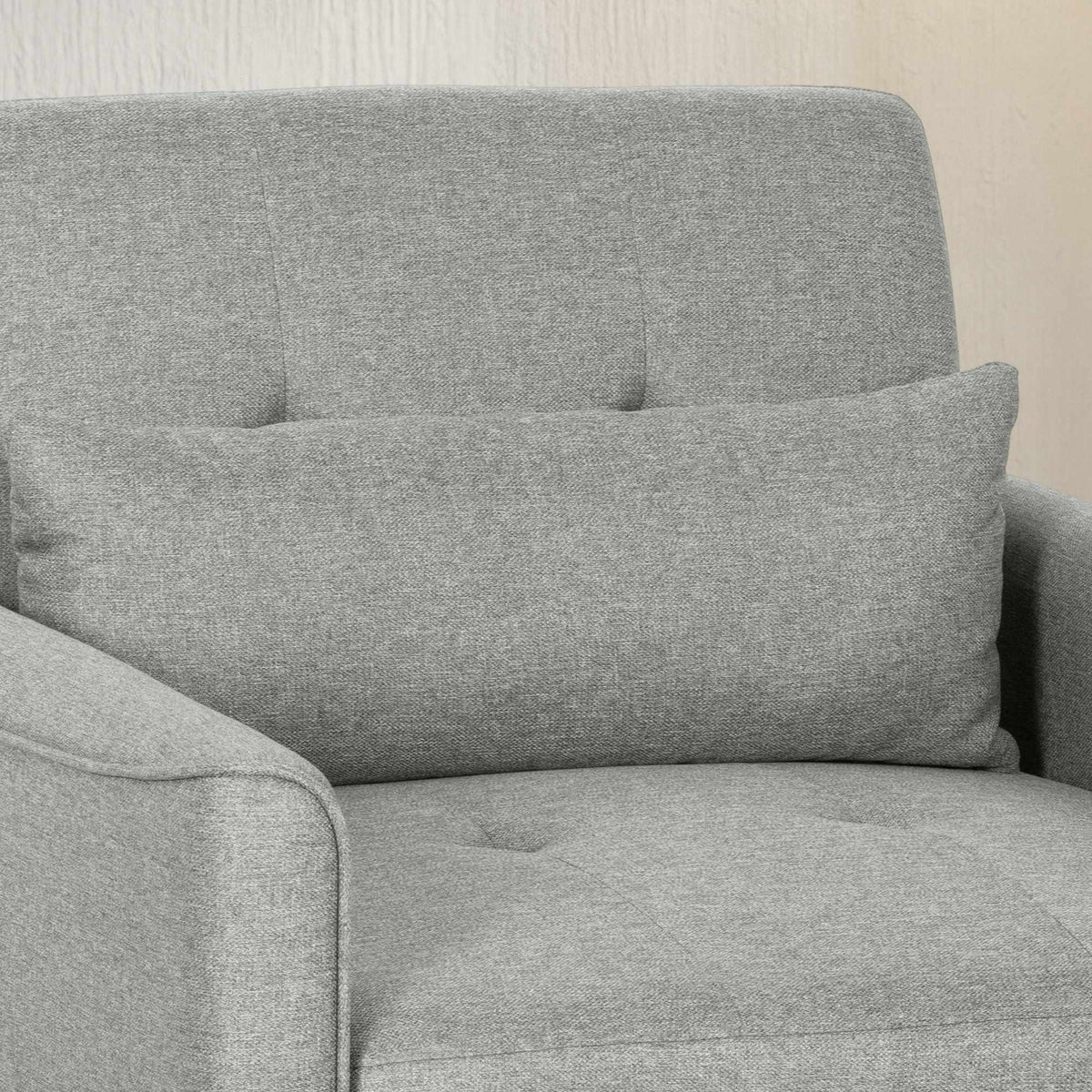 Converteerbare 3-in-1-slaapbank, verstelbare rugleuning, grijs