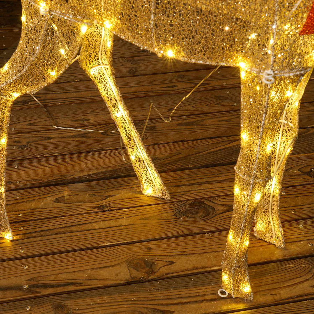 LED Kerstdecoratie met zuignap, Warm Wit, Timer
