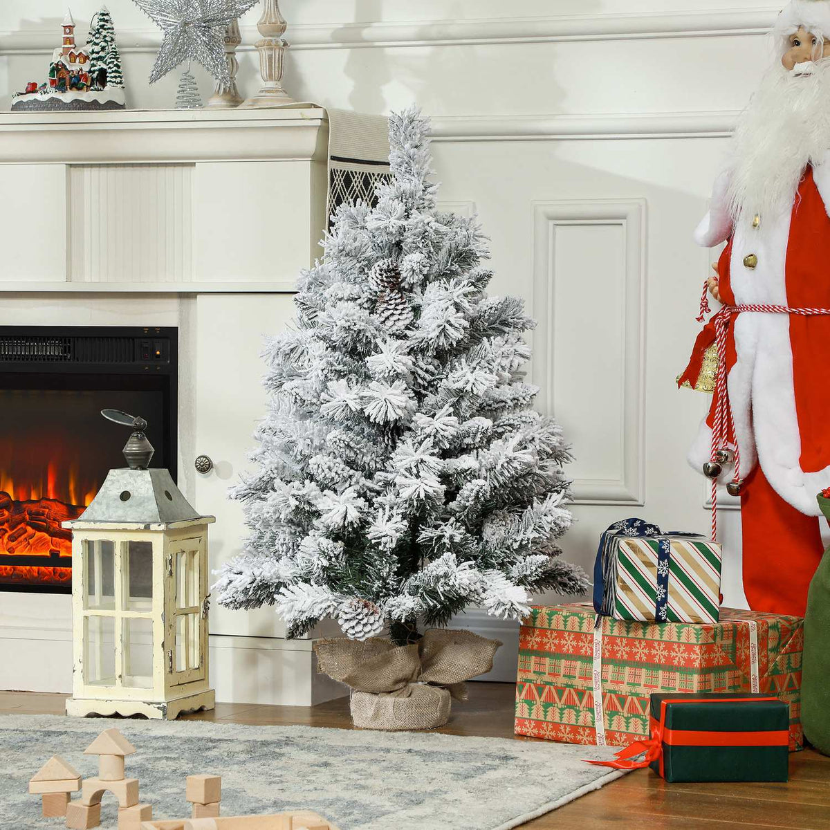 Led-kerstboom, 92 cm, warmwitte verlichting, voor binnen