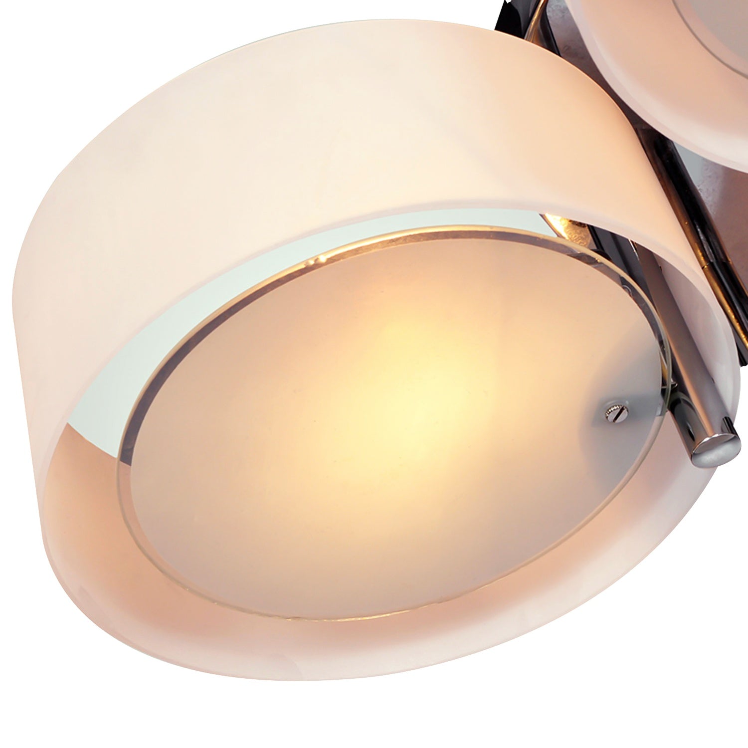 LED-plafondlamp, 3-lichts, E27 40W, warmwit, Ø64cm