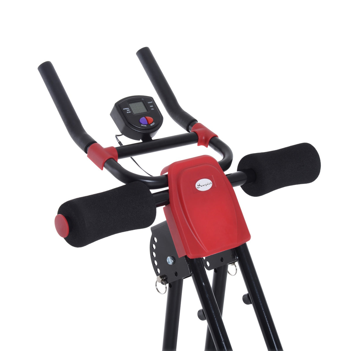 Buik- en rugtrainer met LED-scherm – Thuistrainingsapparaat