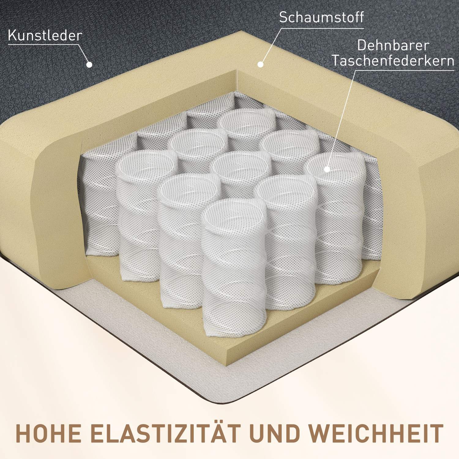 Massagestoel met schommelende 8-puntsvibratie