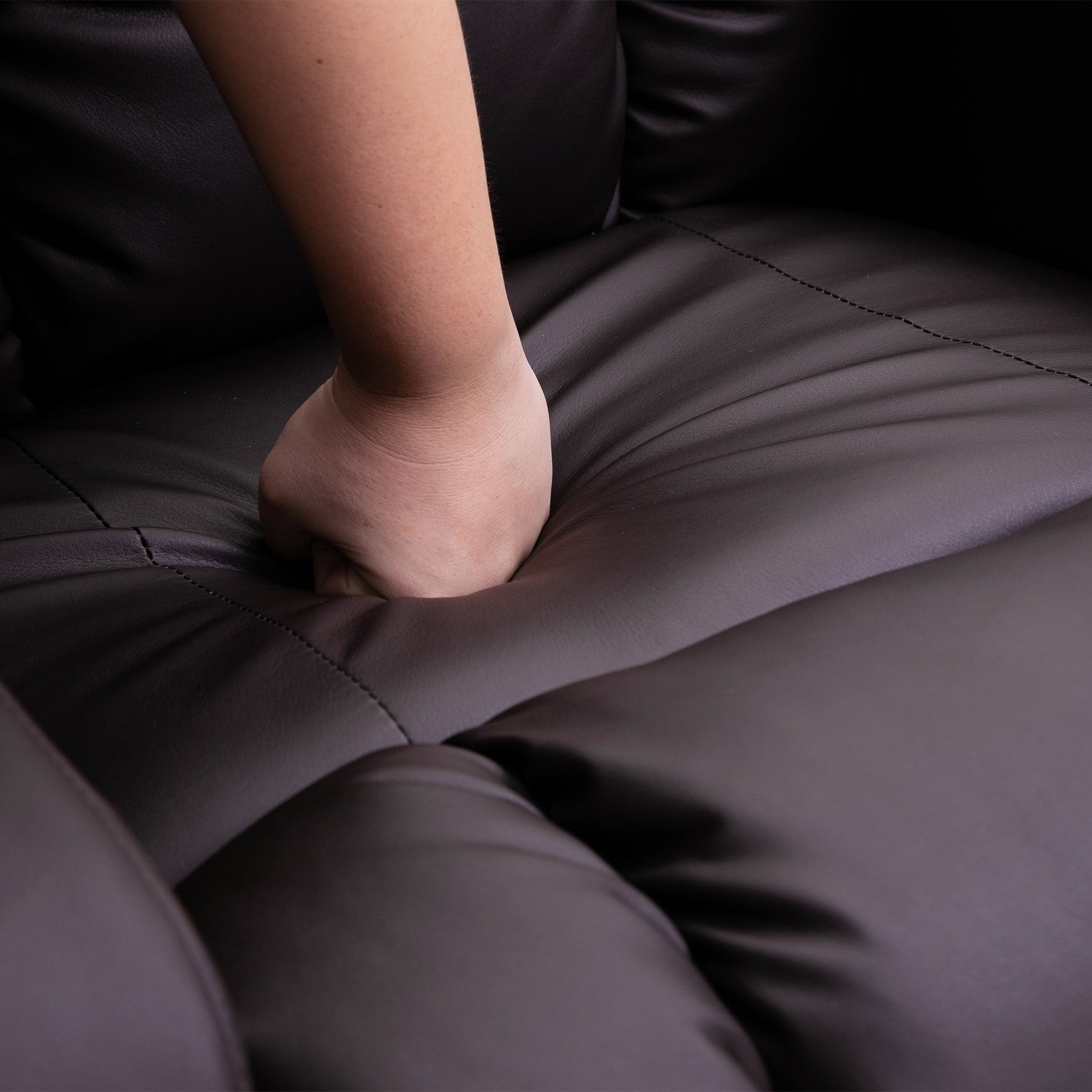 Massagestoel met Warmte en Ligfunctie, Bekerhouders, Bruin