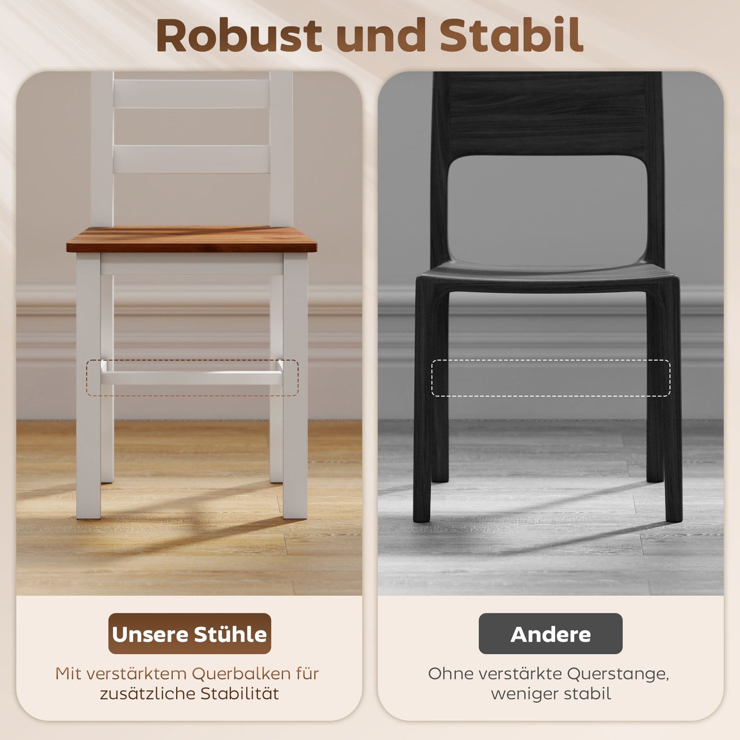 Matsalsset, matbord, 4 stolar, matsalsset, furu, brun+vit