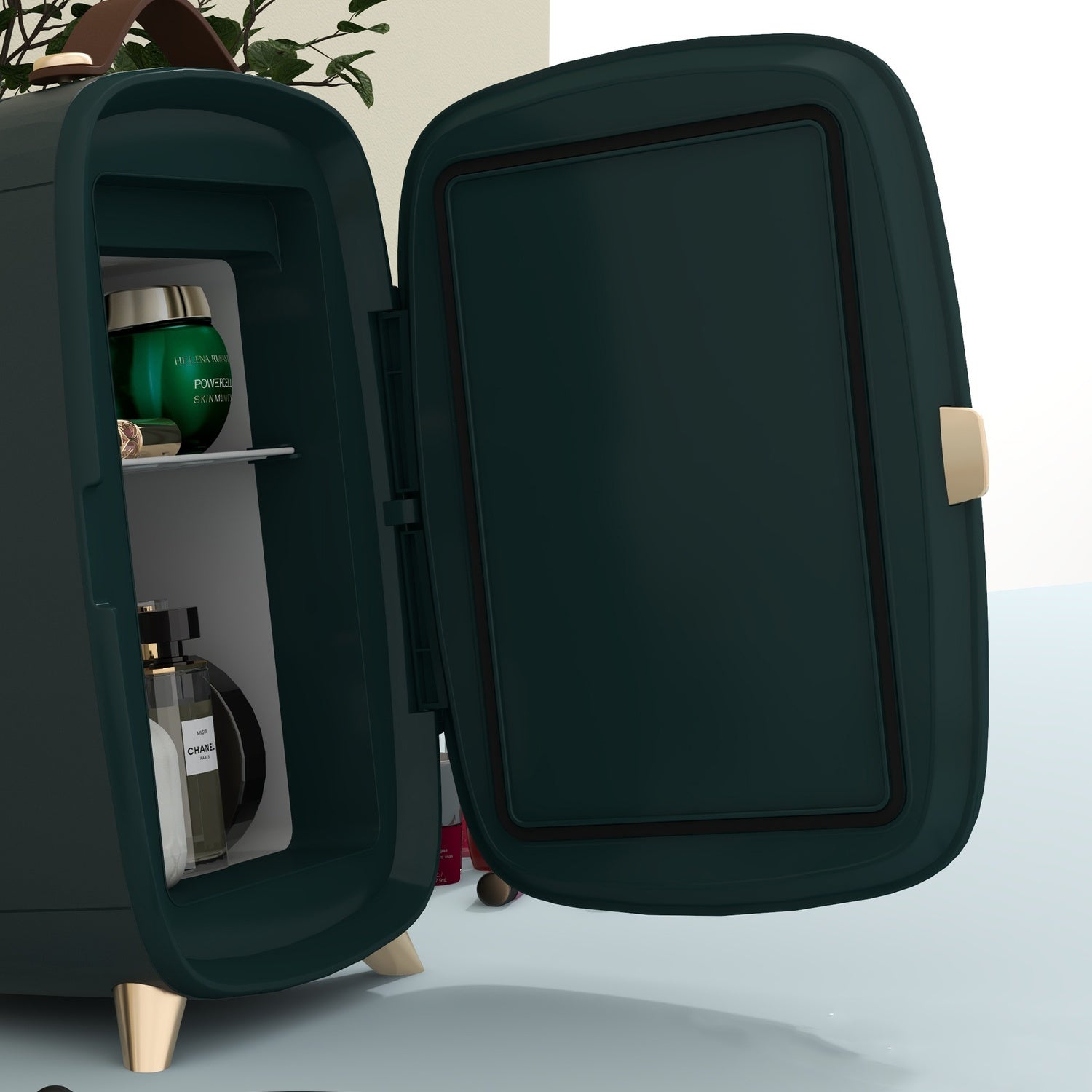 Minikoelkast 6L met plank voor cosmetica en dranken