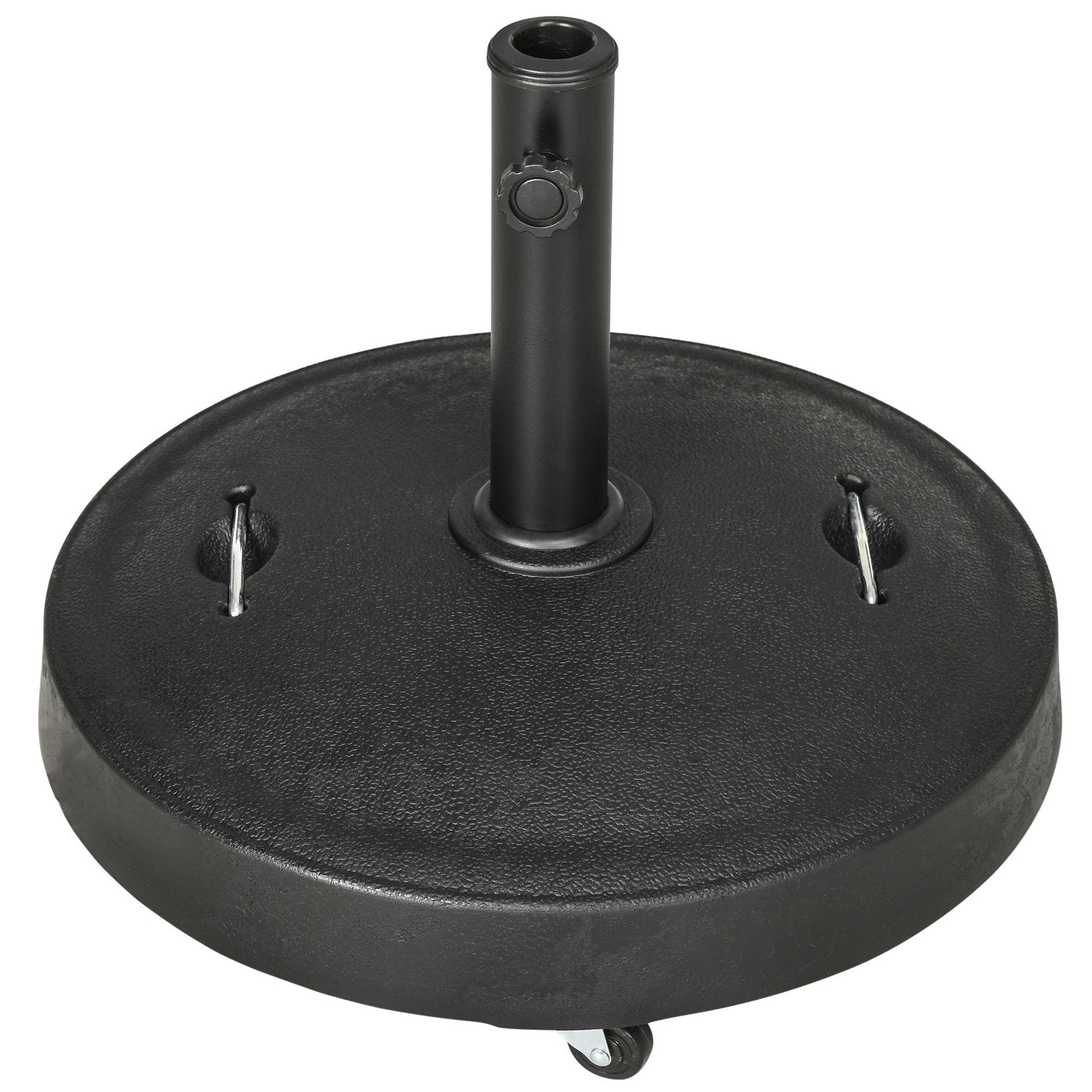Verrijdbare paraplustandaard, 23,5 kg, zwart