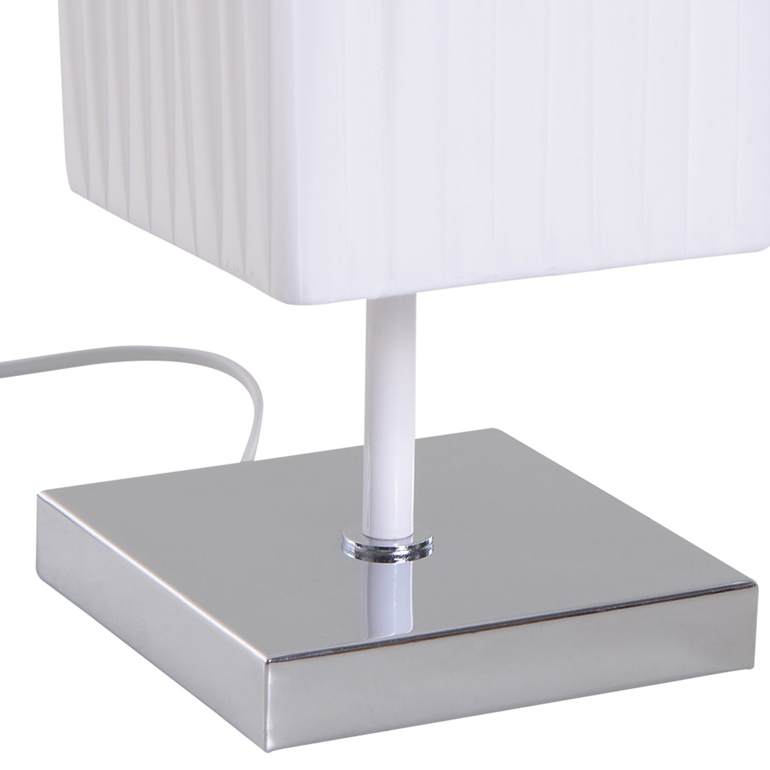 Moderne vloerlamp, wit roestvrij staal, E27 fitting