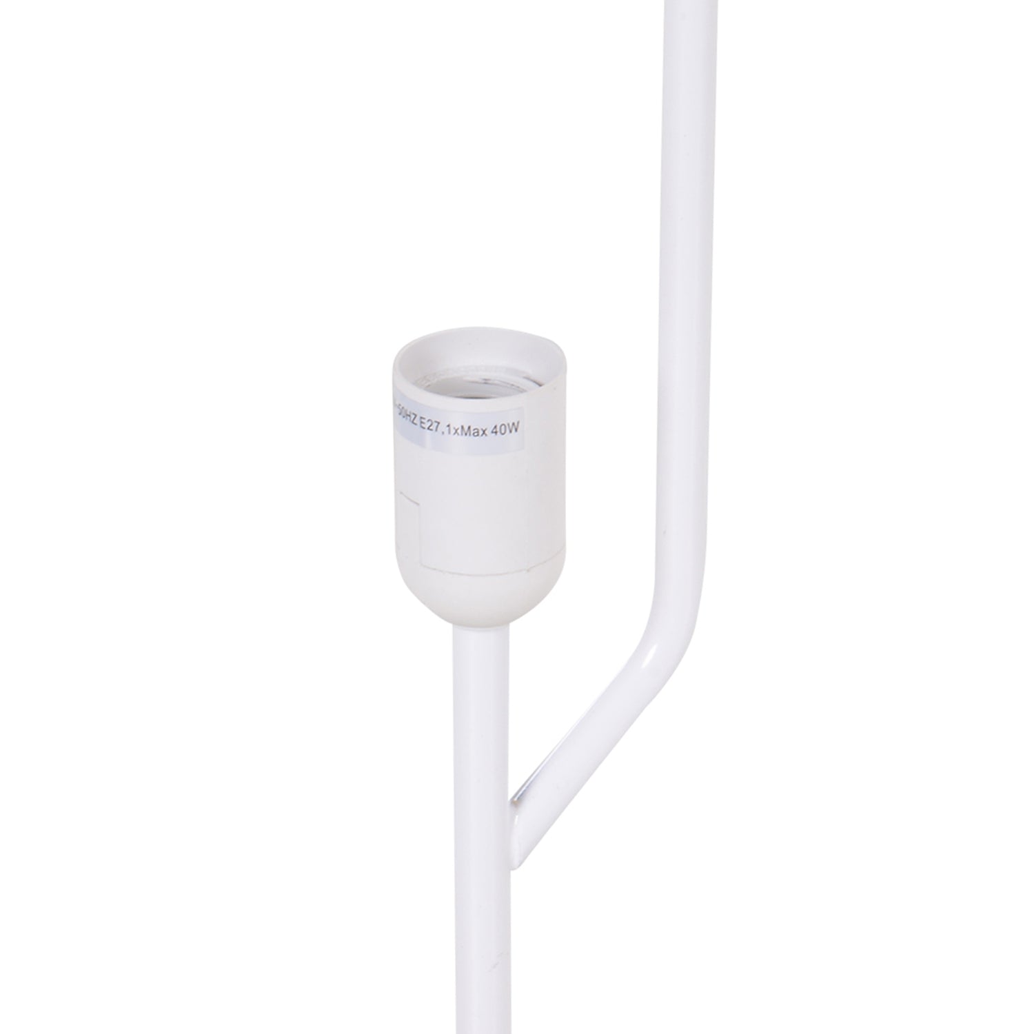 Moderne vloerlamp, wit roestvrij staal, E27 fitting