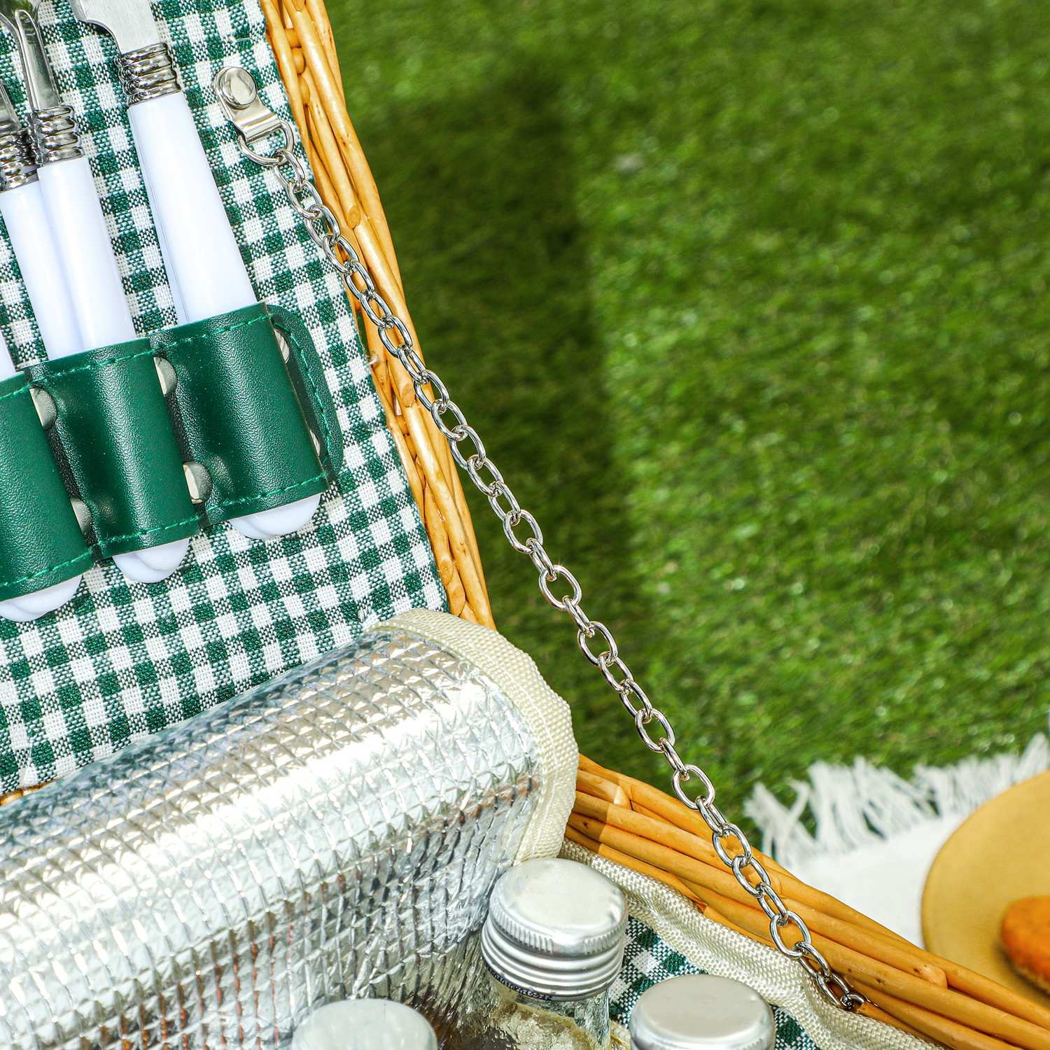 Picknickmand voor 2 met koeler en bestek