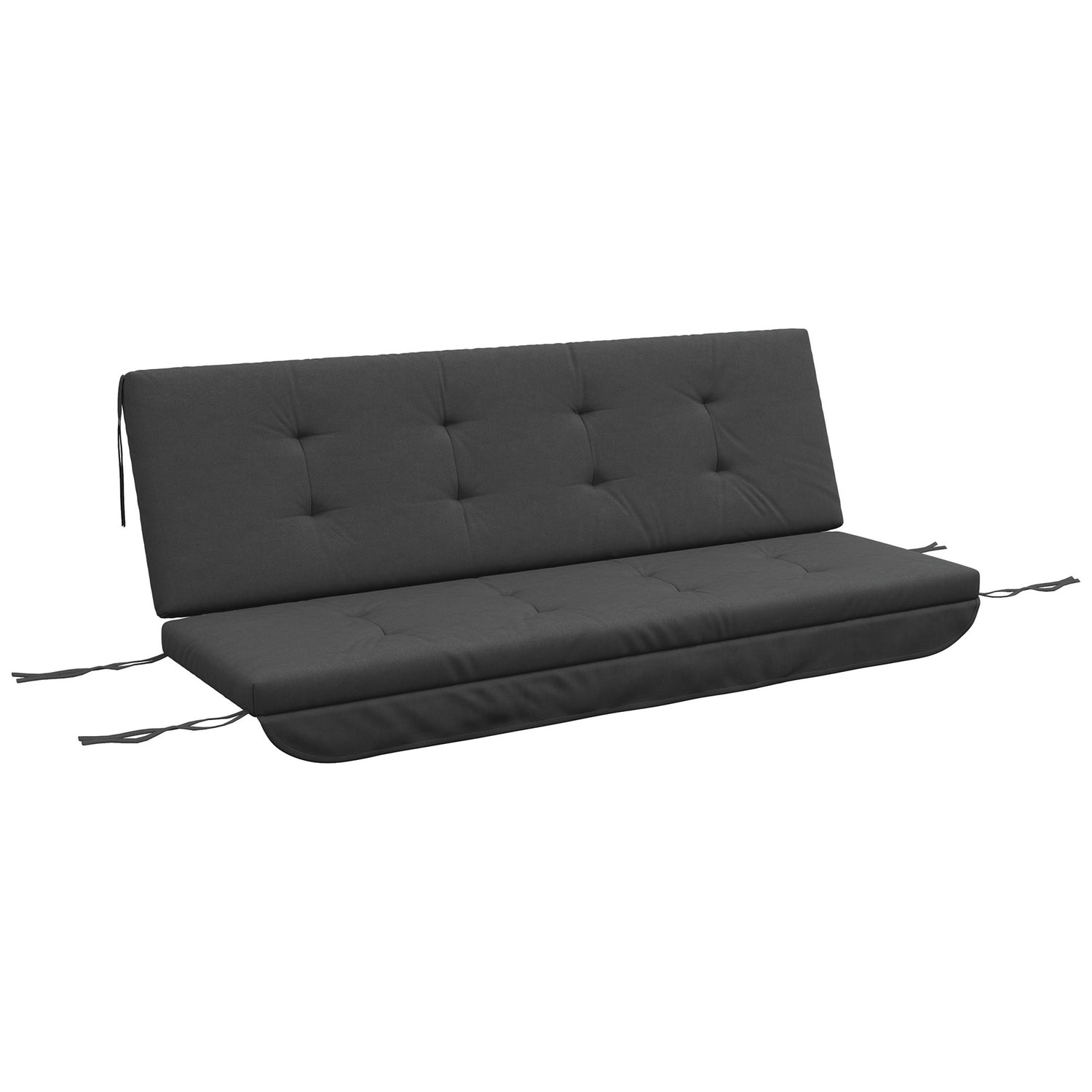 Verandaschommelkussenset – Donkergrijs, 170 cm