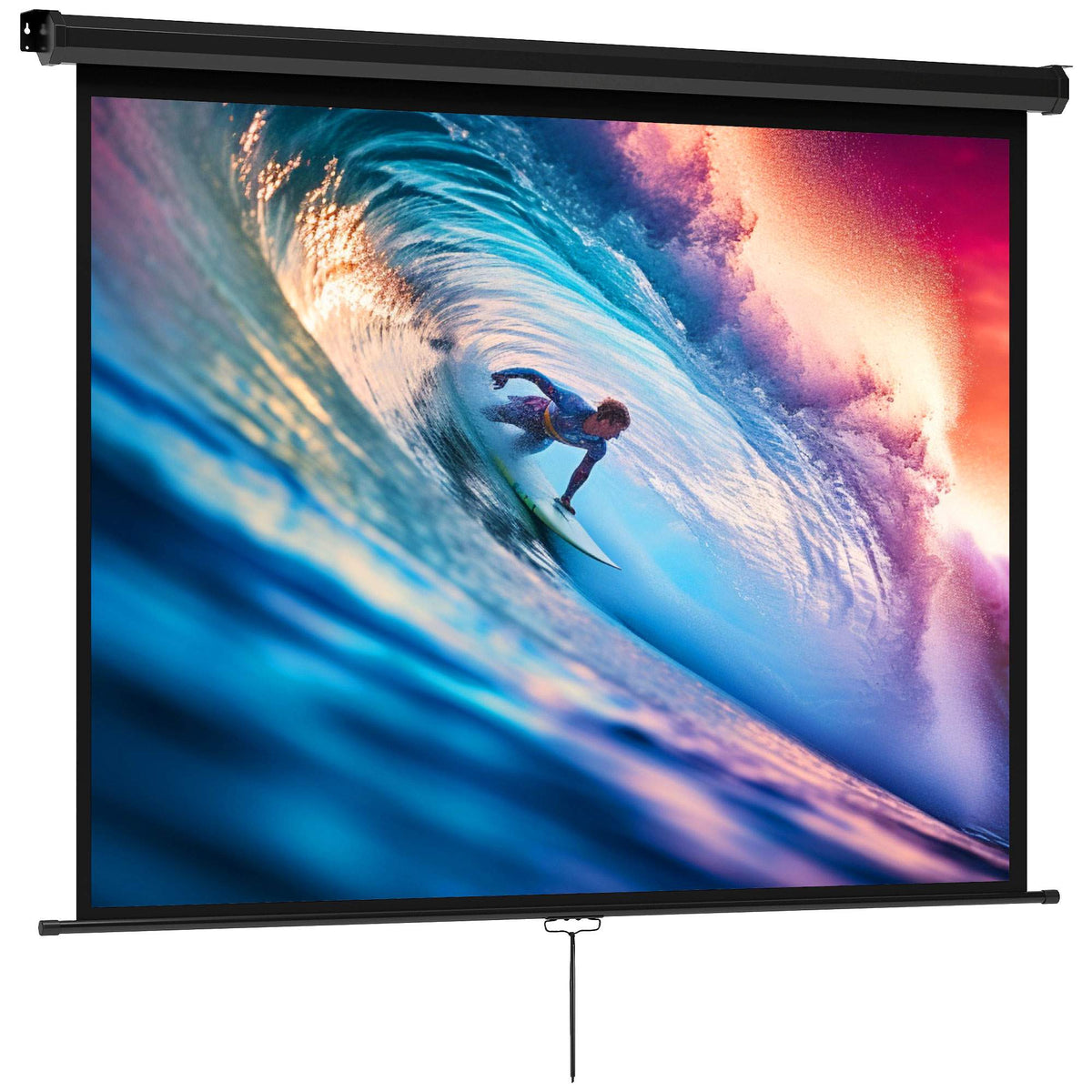 Projectiescherm van 84 inch, 4:3, 171 x 128 cm, neerklapbaar