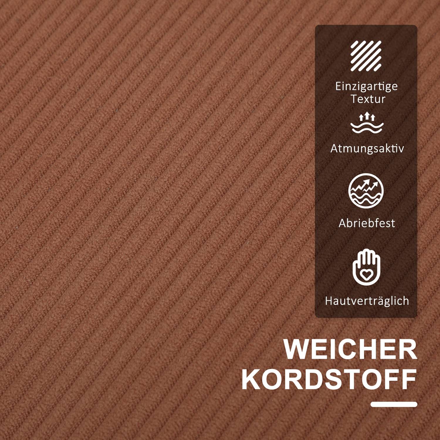 Rosa 2-Sitzer-Sofa mit Aufbewahrung, modernes bezogenes Design