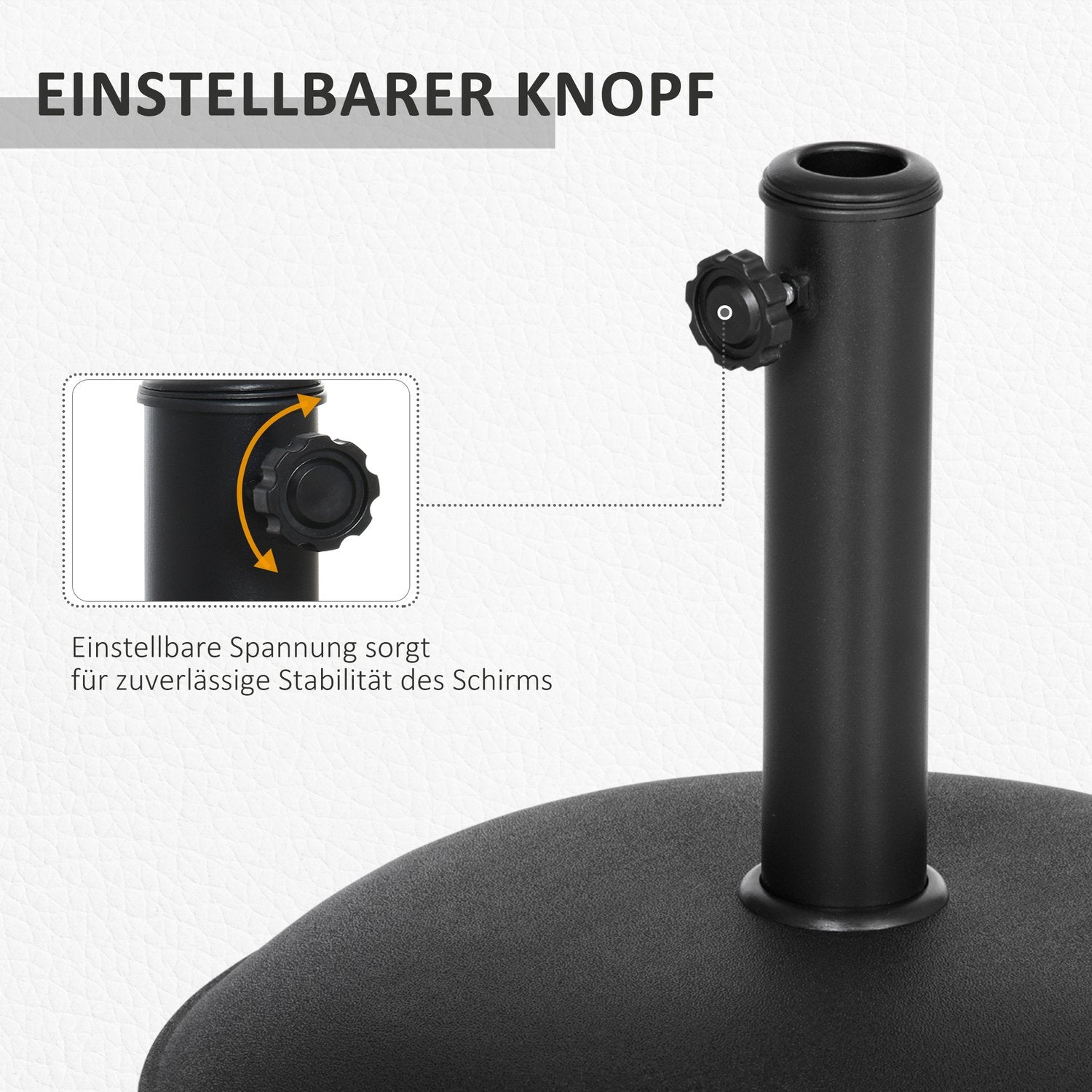 Rond parasolvoet van staal 20 kg – Parasolvoet