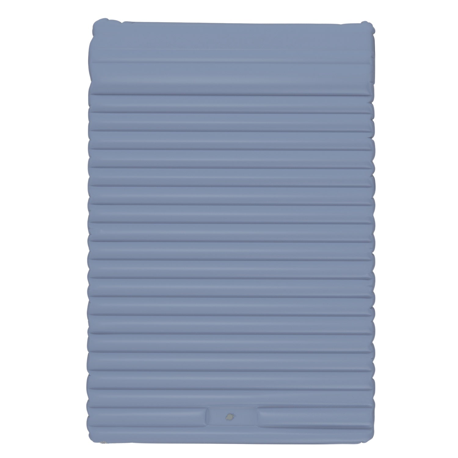 Zelfopblazende kampeerslaapmat voor 2 personen, voetpomp, blauw