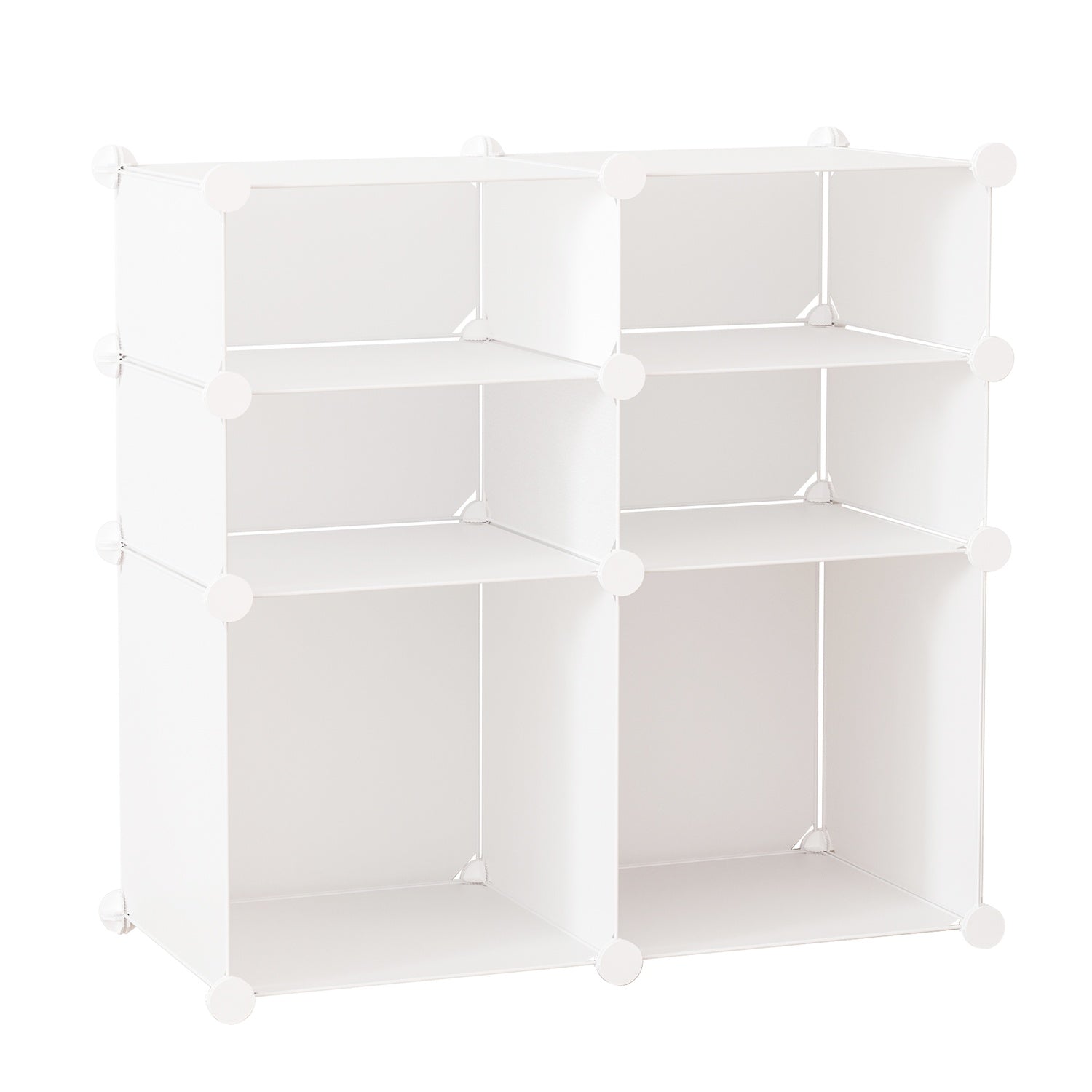 Schoenenkast met opberglades, kunststof & staal, wit 75x37x73cm