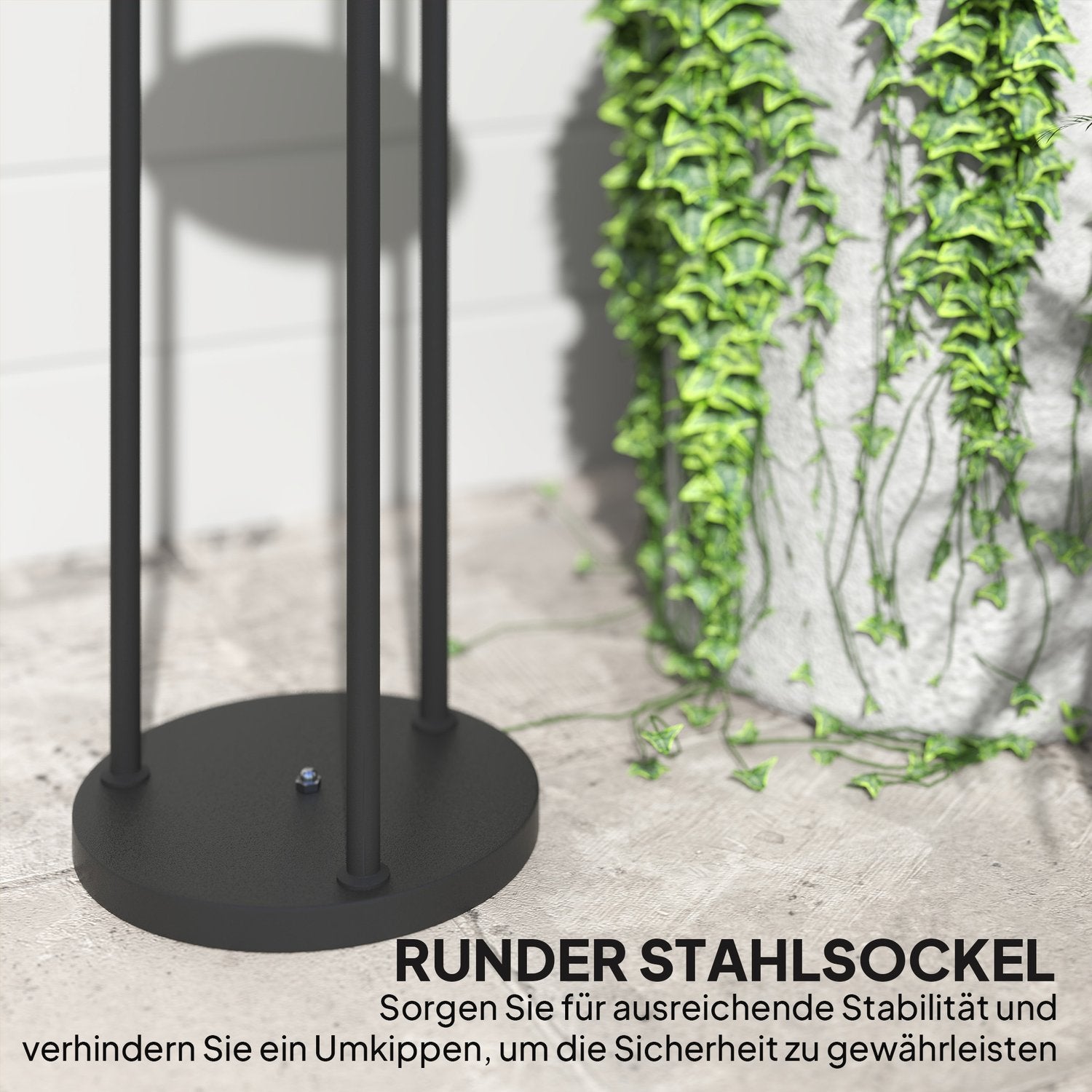 Solar vloerlamp, rotan, Boheemse stijl, buiten, IP44 waterdicht