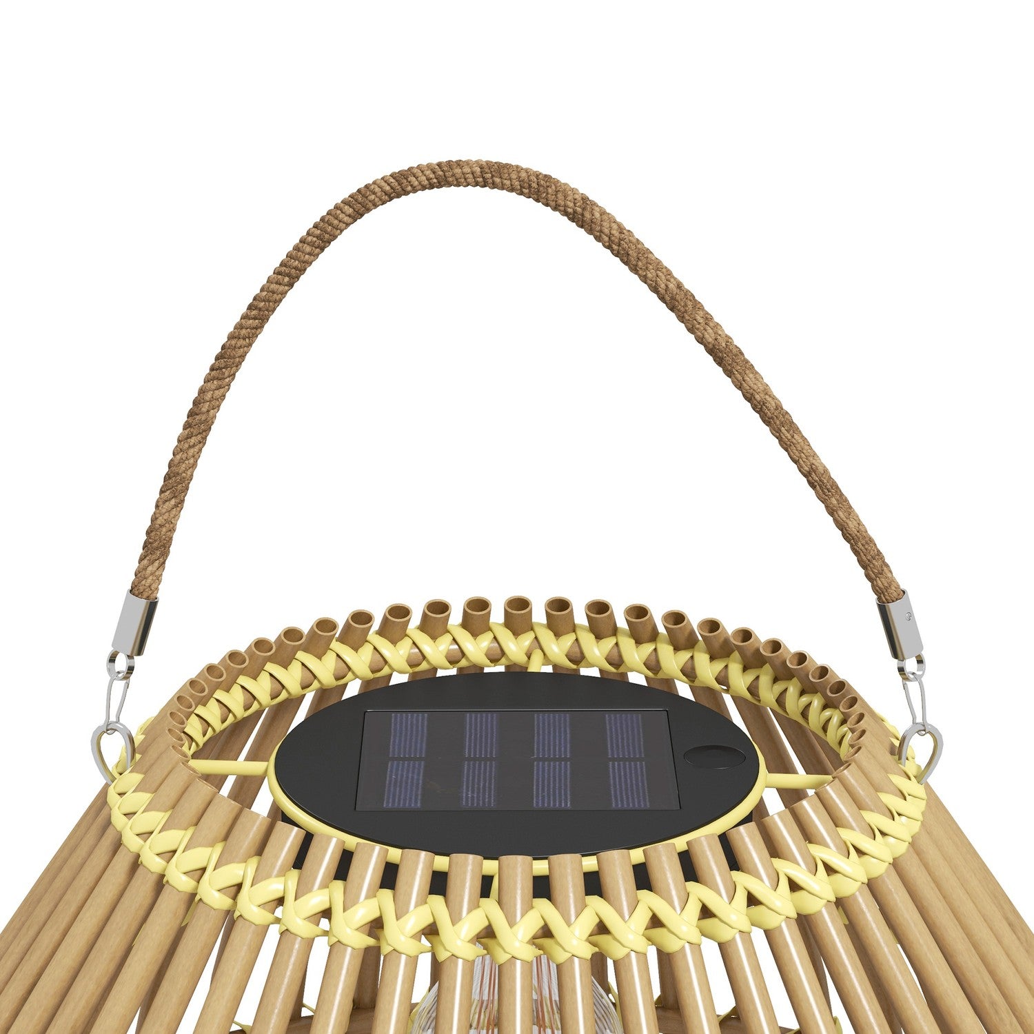 Solarlamp, ontwerp van rotandrum, waterdicht, lichtsensor
