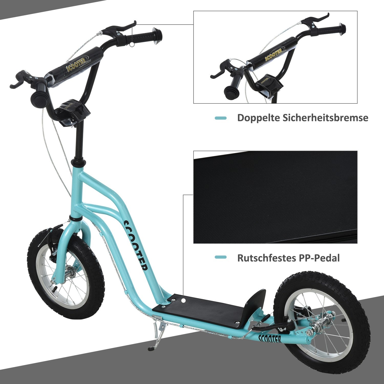 Sparkcykel med 12"" luftdäck för barn från 5 år och uppåt