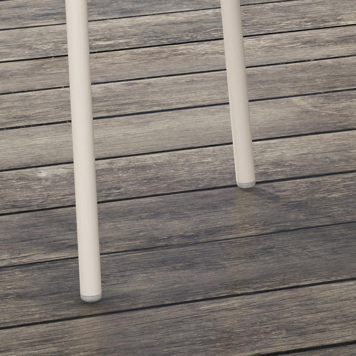 Stapelbare tuinstoelen, set van 4 – grijs, belastbaar tot 120 kg