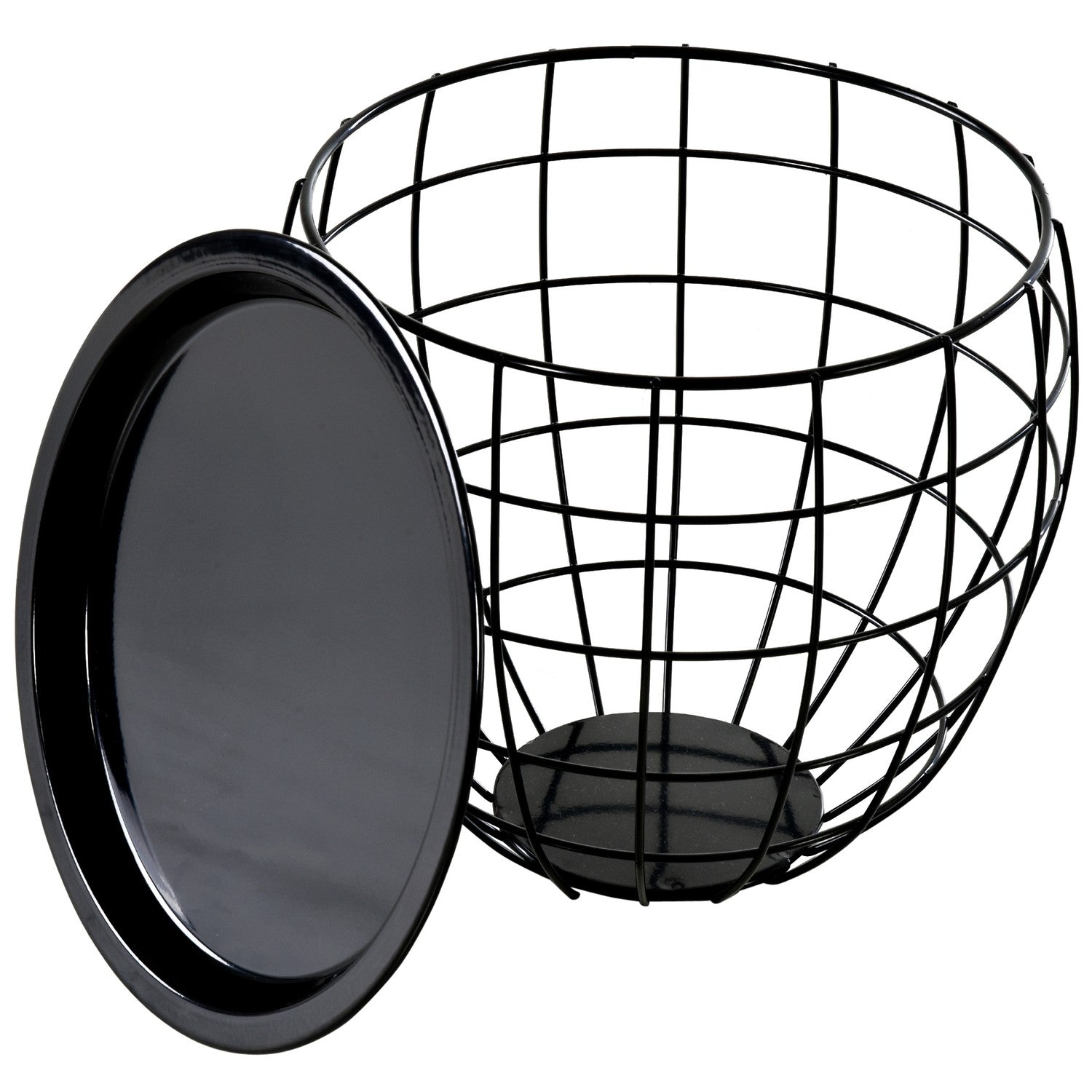 Zwarte salontafels – Set van 3 met afneembare bladen