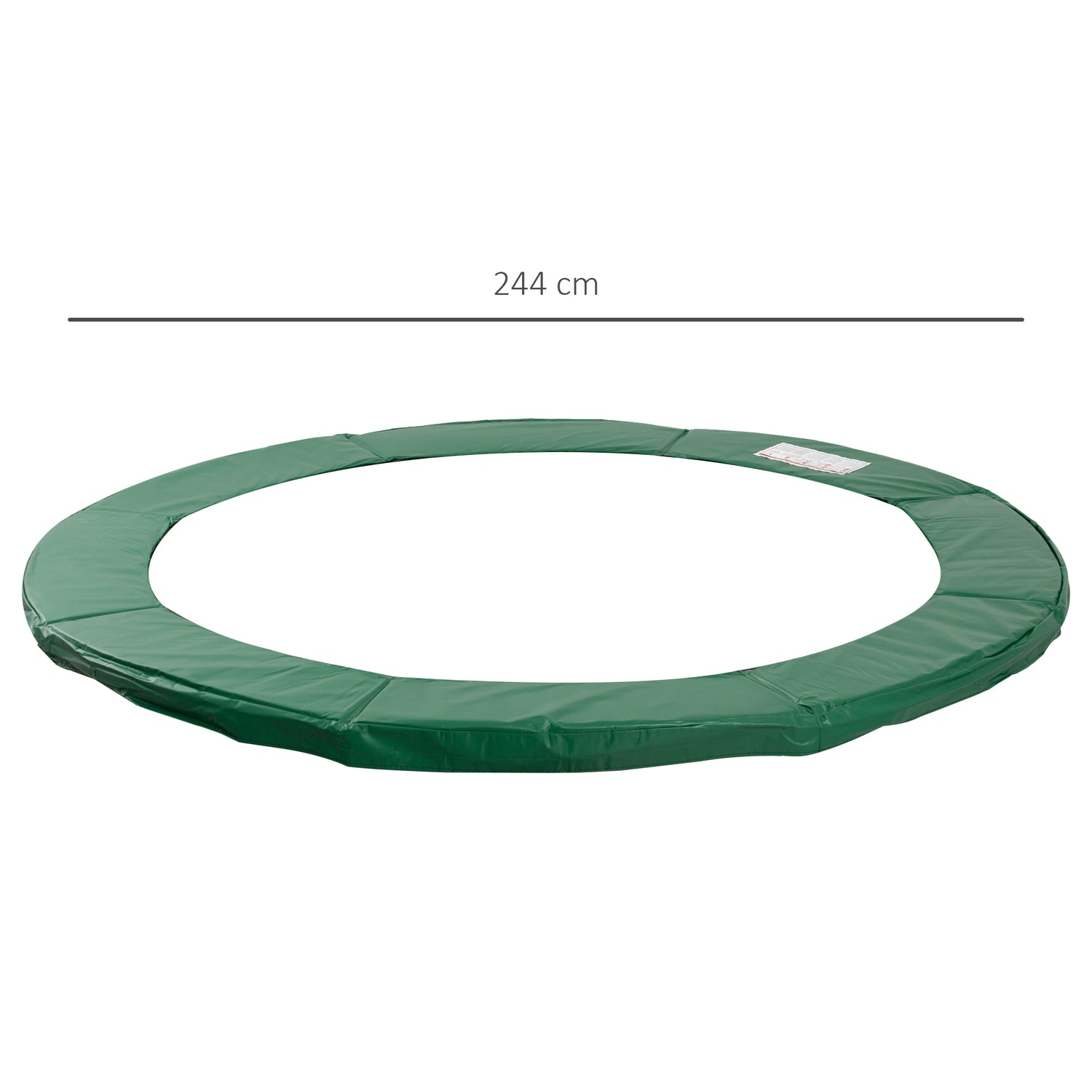 Trampoline randbescherming, 244 Cm, weerbestendig groen PVC