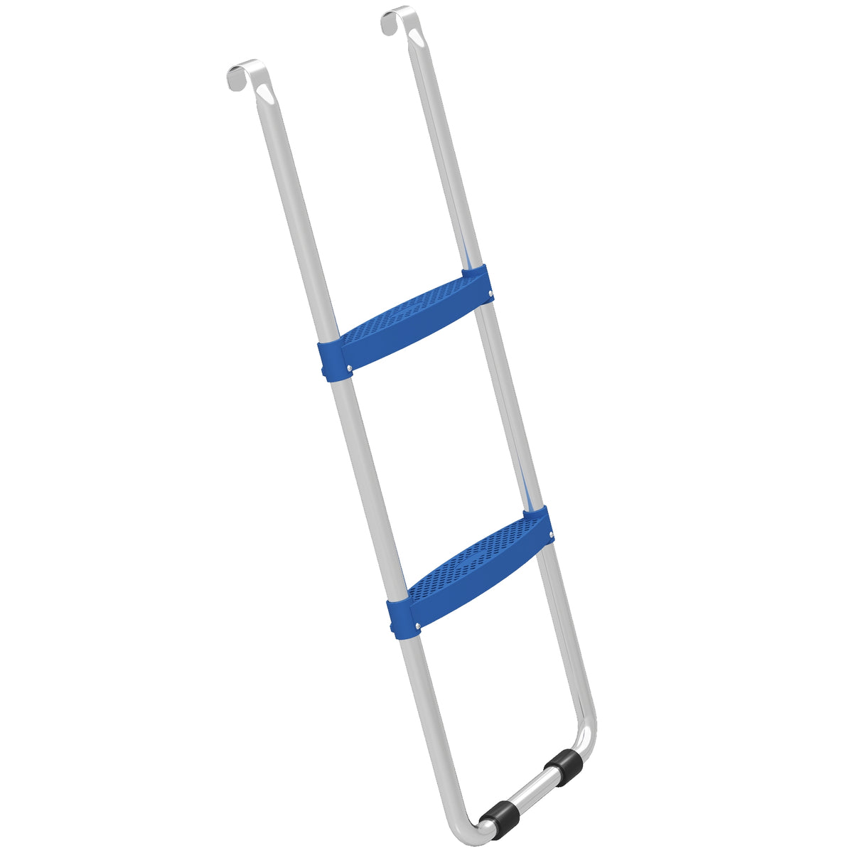 Trampolineladder met 2 treden, draagvermogen van 150 kg, blauw