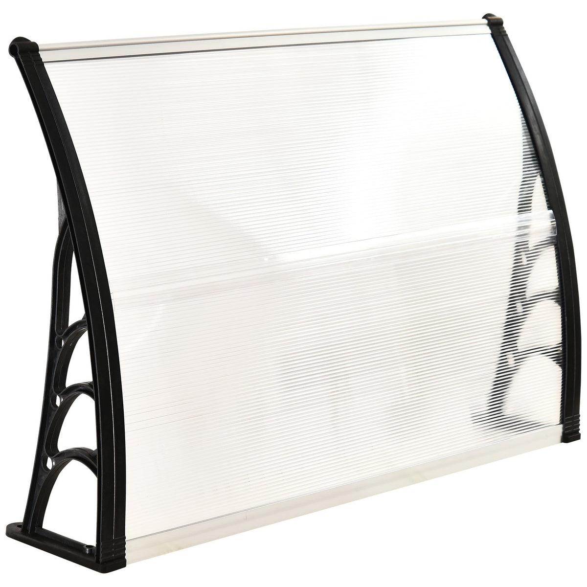 Transparant polycarbonaat afdak voor buitendeur – 75x100cm