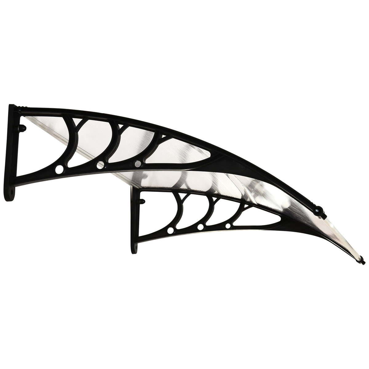 Transparant polycarbonaat afdak voor buitendeur – 75x100cm