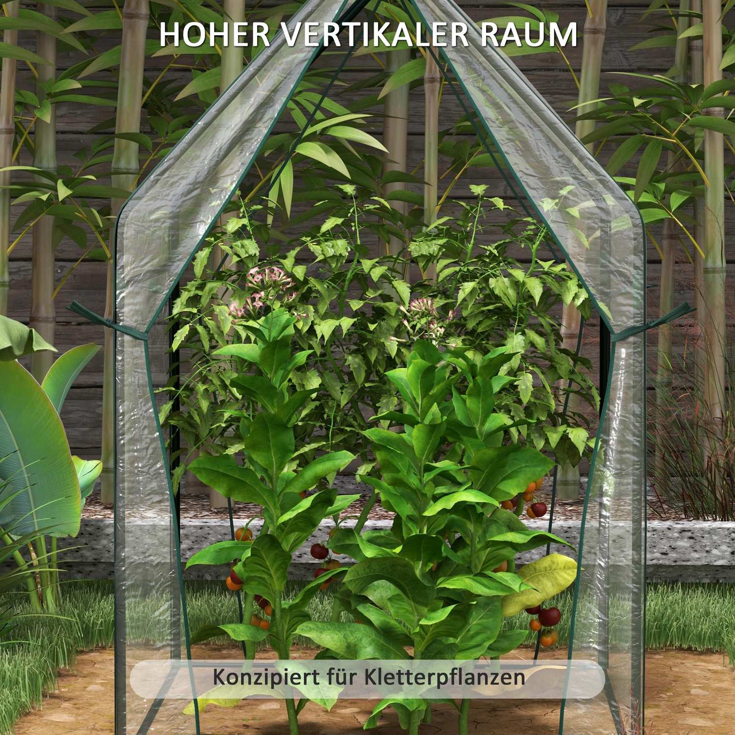 Stalen tuinbed met handschoenen, groen, 125x47x40cm