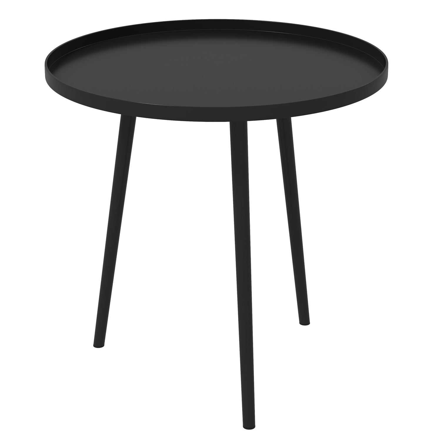 Tuin bijzettafel in zwart staal – 40 x 40 x 50 cm