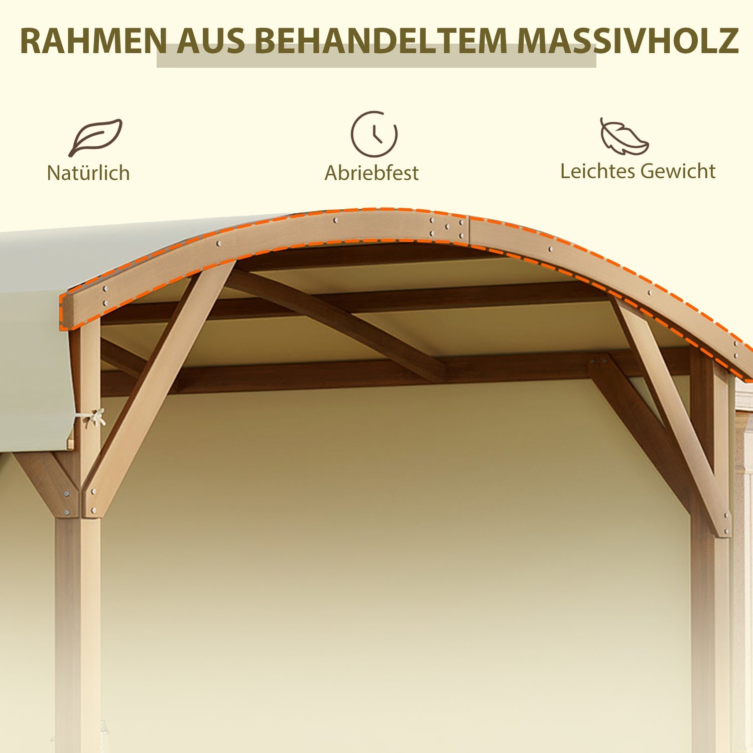 Houten tuinpergola 3,2x3,08M, intrekbaar dak, UV-bescherming