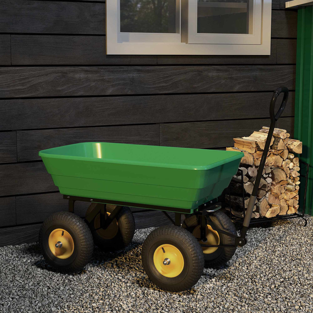 Tuinwagen met kiepfunctie, 75 l, draagvermogen van 200 kg