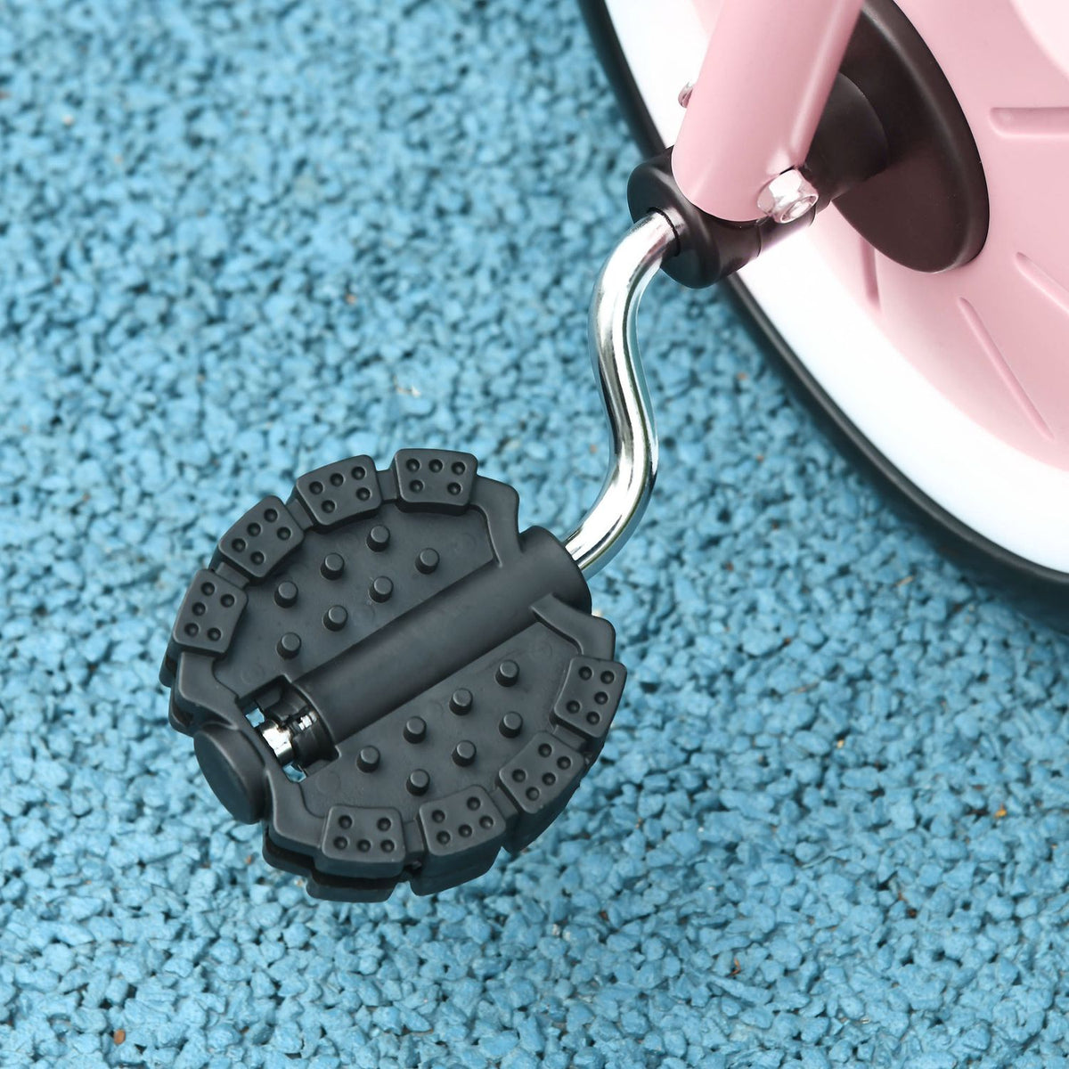 Driewieler kinderfiets, verstelbare zitting, roze metaal 2-5J