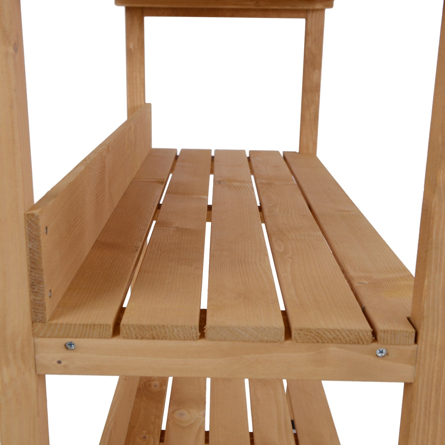 Plantentafel van hout en metaal - duurzaam tuinwerkstation