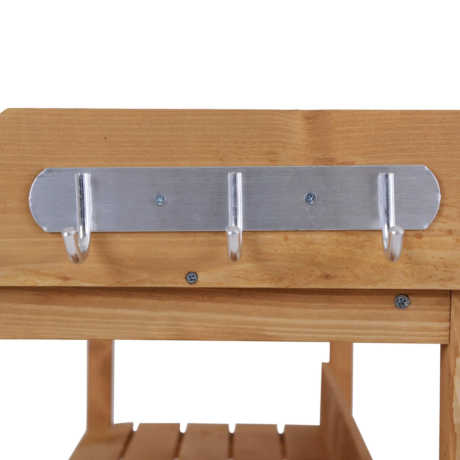 Plantentafel van hout en metaal - duurzaam tuinwerkstation