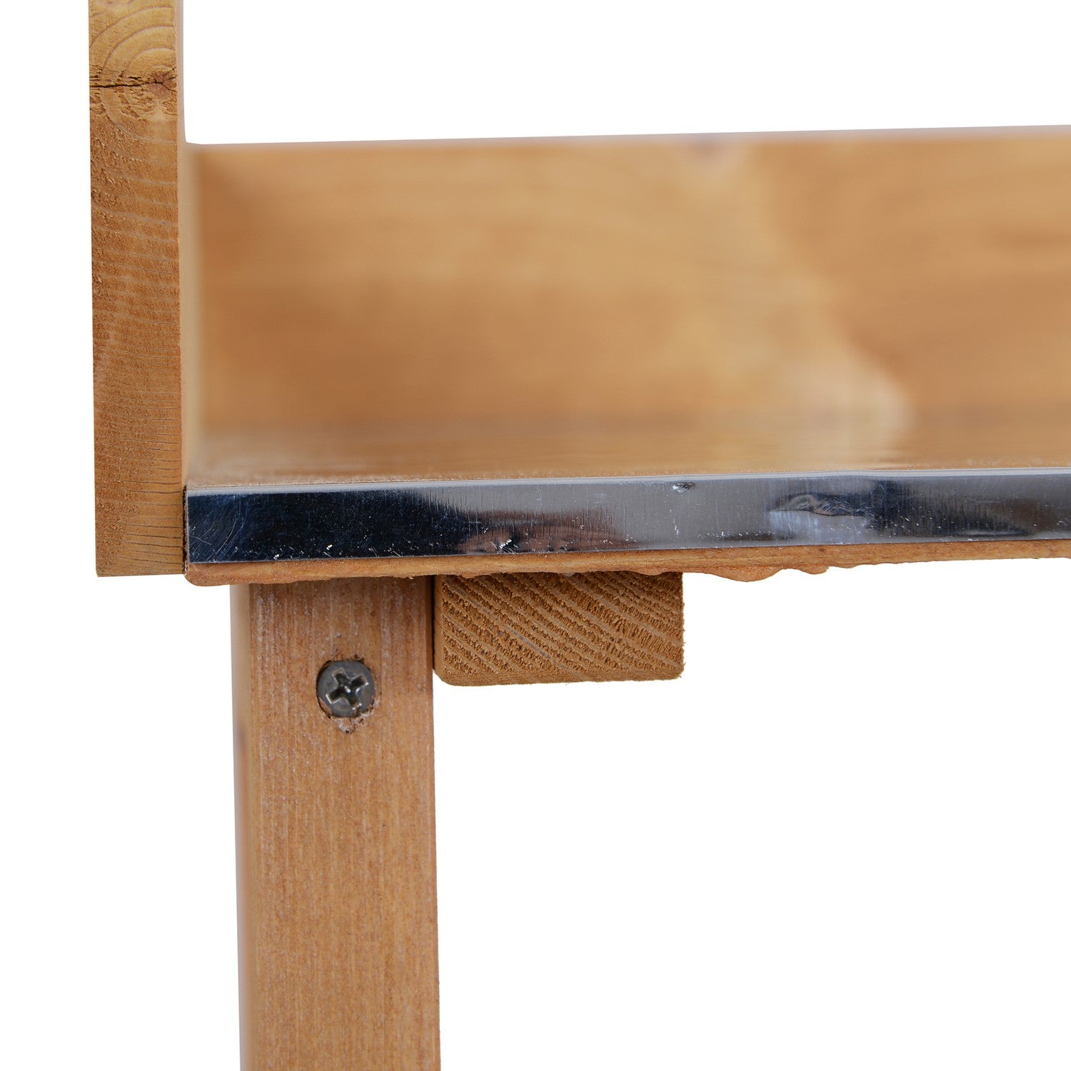 Plantentafel van hout en metaal - duurzaam tuinwerkstation
