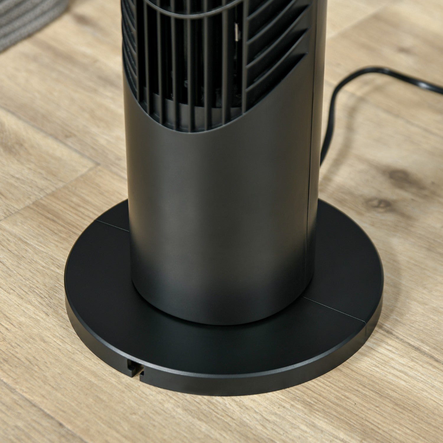 Stille torenventilator – 3 snelheden, afstandsbediening, oscillerend, zwart