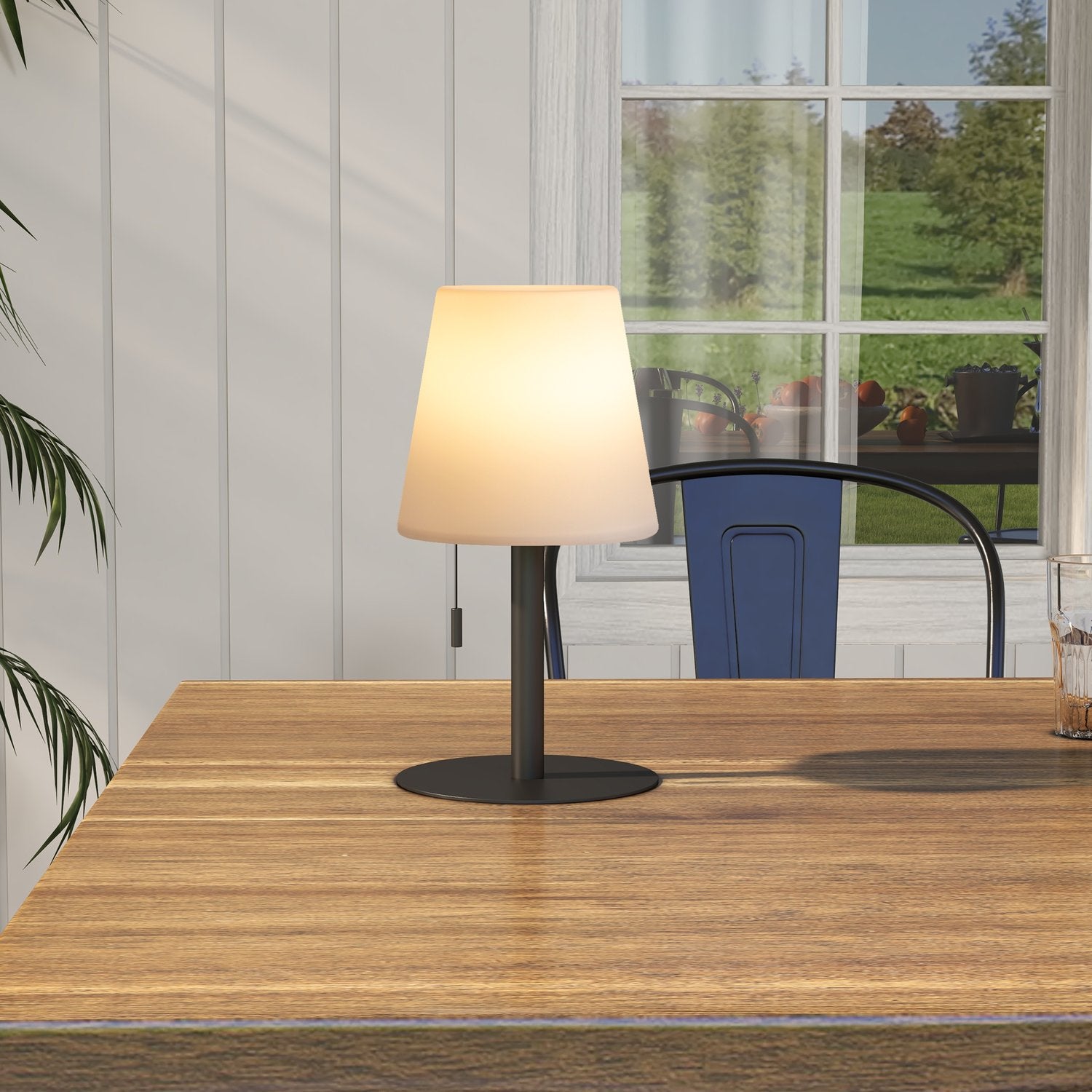 USB oplaadbare LED-tafellamp, dimbaar, binnen/buiten