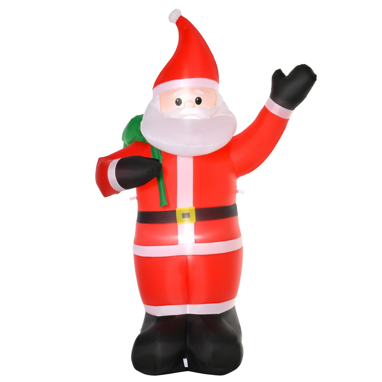Opblaasbare Kerstman met LED-verlichting, 2,4 m, binnen/buiten
