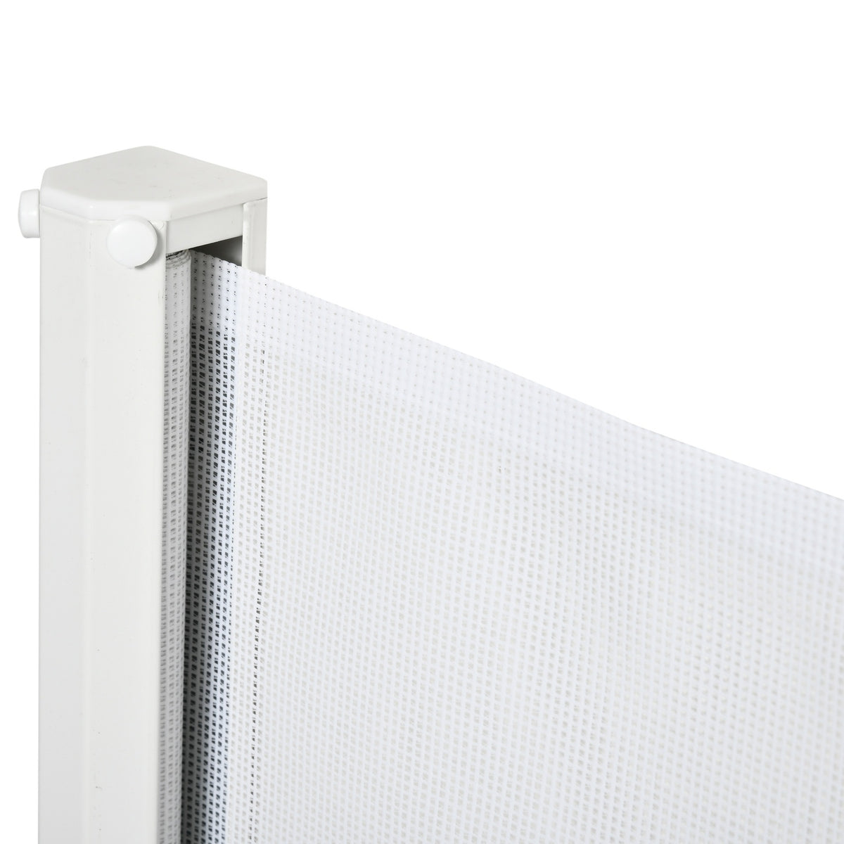 Uitschuifbare Veiligheidstraphek – Wit PVC, 115x82,5 cm
