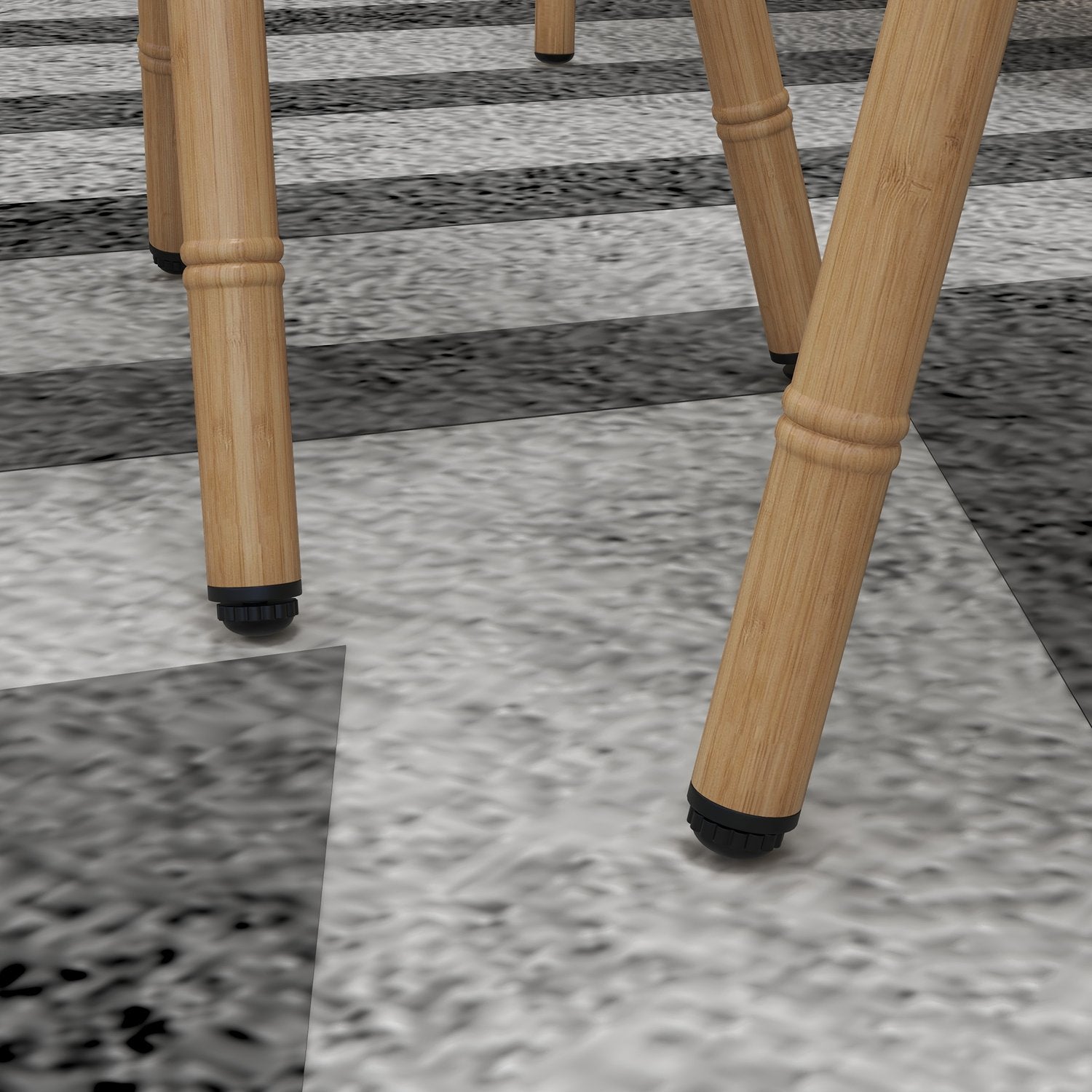 Tuinmeubelset – 2 stoelen, bank en tafel, crèmekleurige kussens