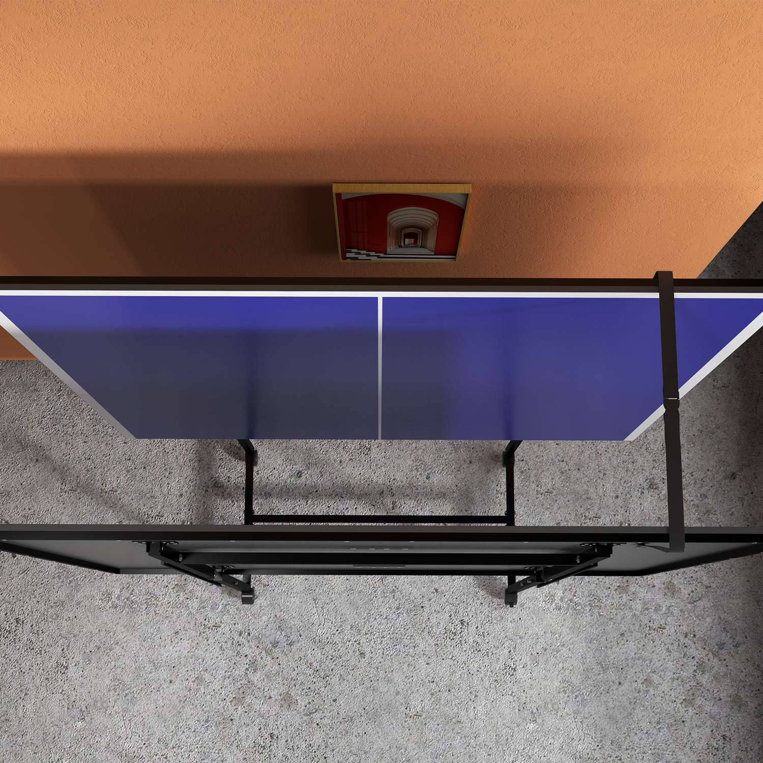 Utomhus & inomhus hopfällbart bordtennisbord med hjul