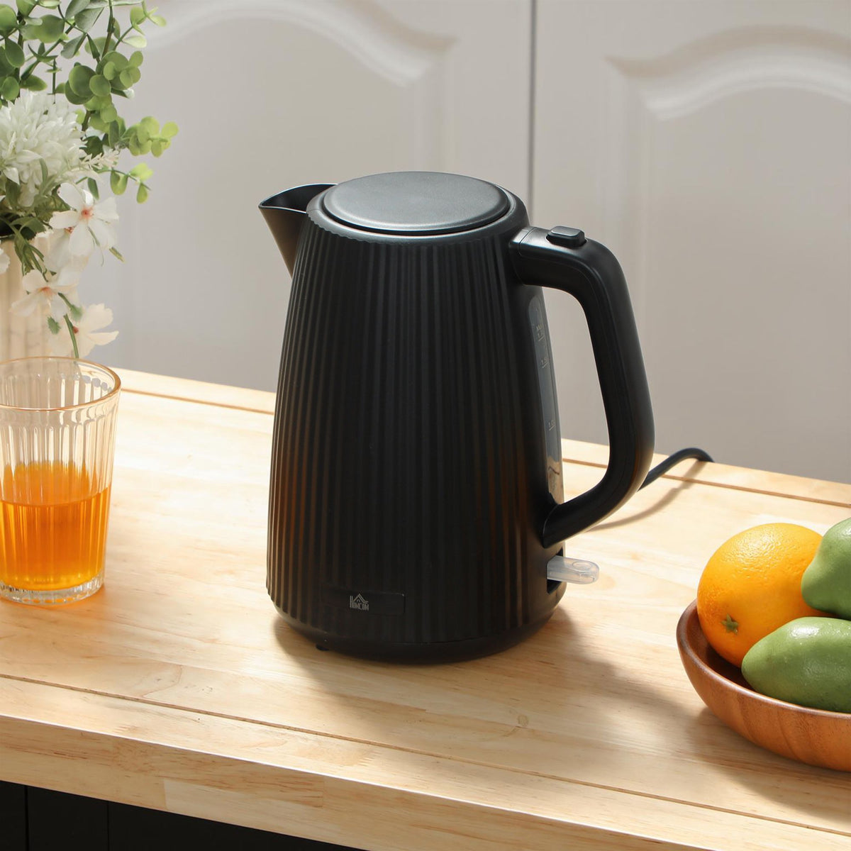 Waterkoker, inhoud 1,7 l, automatische uitschakeling, zwart